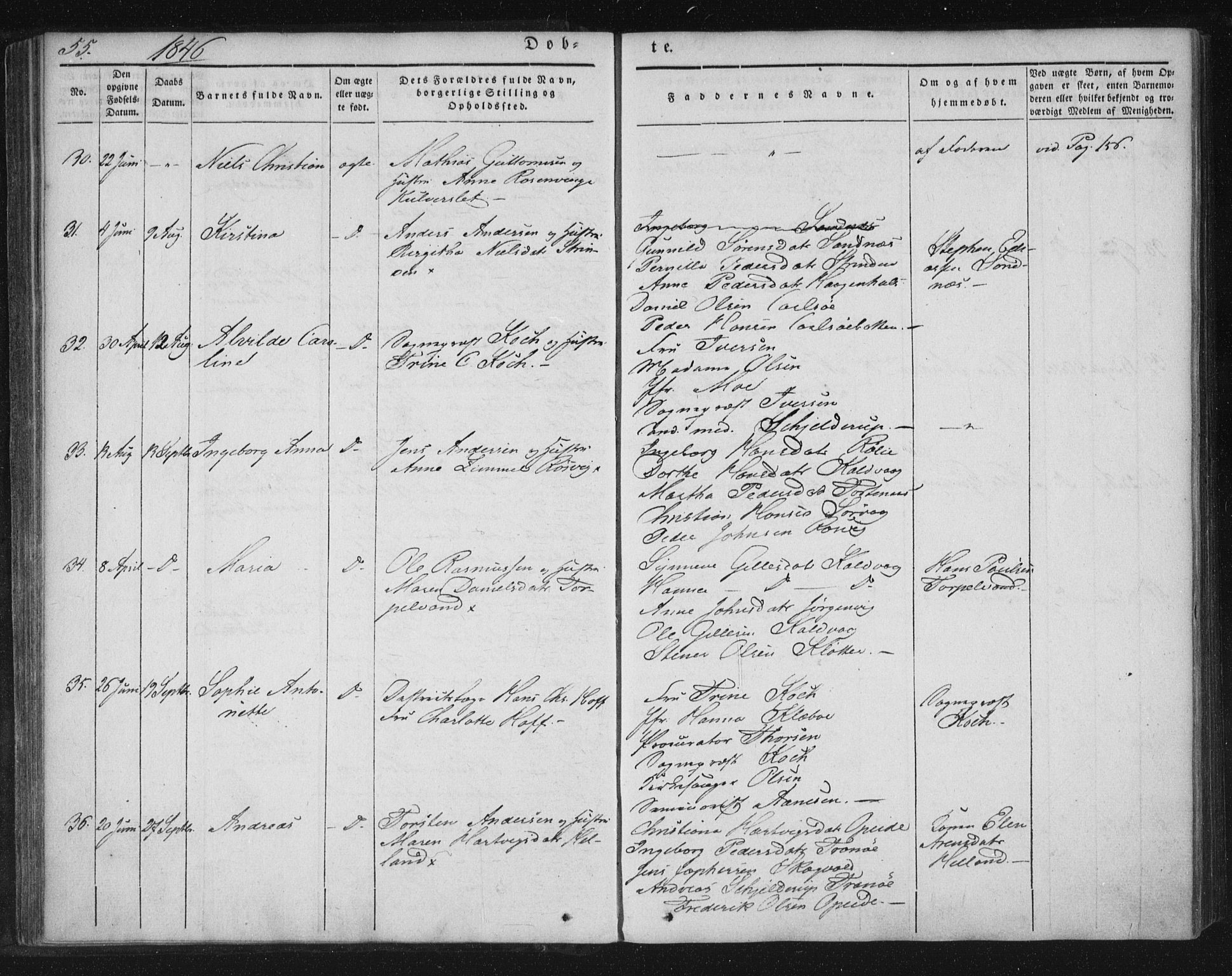 Ministerialprotokoller, klokkerbøker og fødselsregistre - Nordland, AV/SAT-A-1459/859/L0843: Parish register (official) no. 859A03, 1840-1848, p. 55