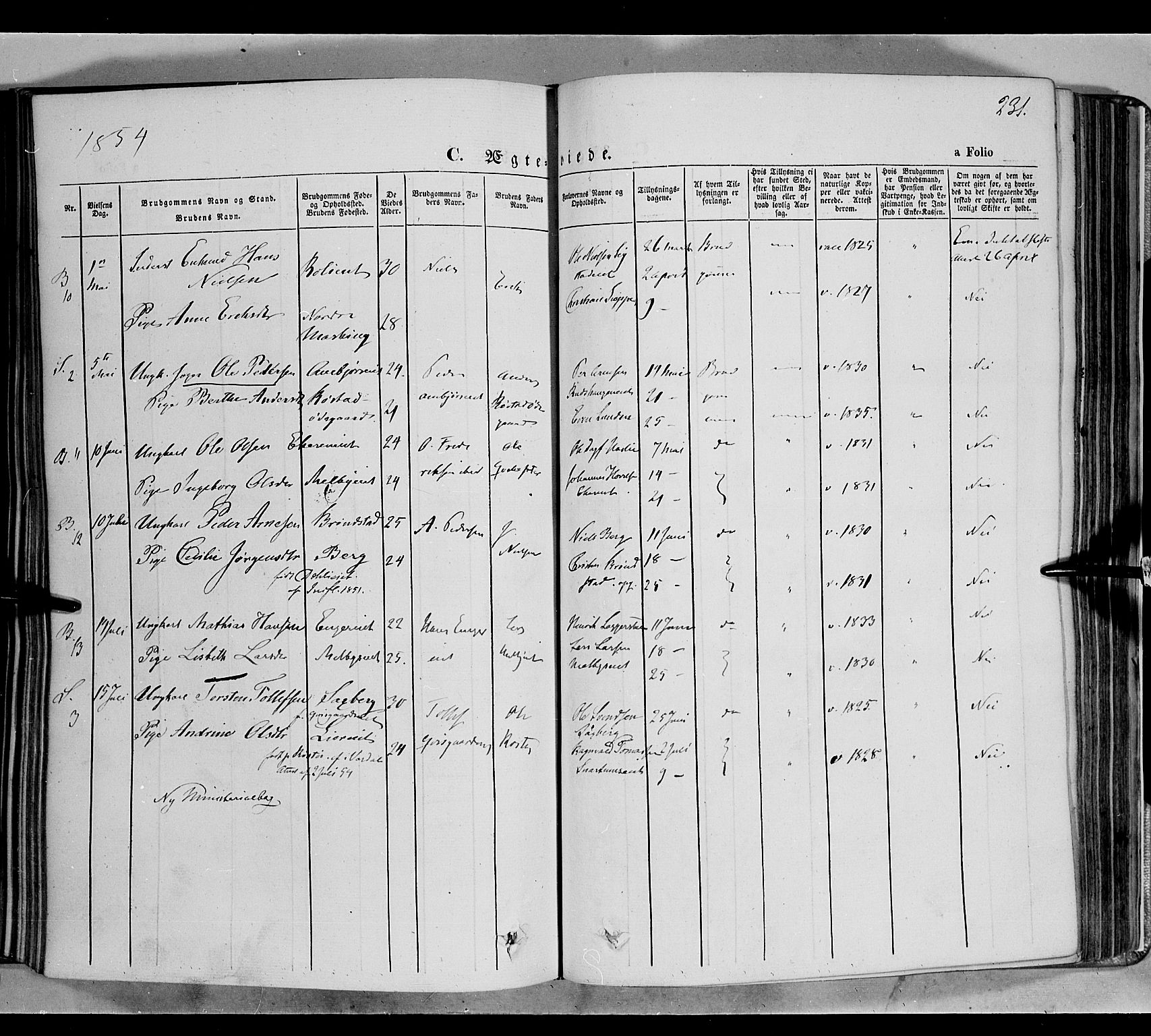 Biri prestekontor, SAH/PREST-096/H/Ha/Haa/L0005: Parish register (official) no. 5, 1843-1854, p. 231