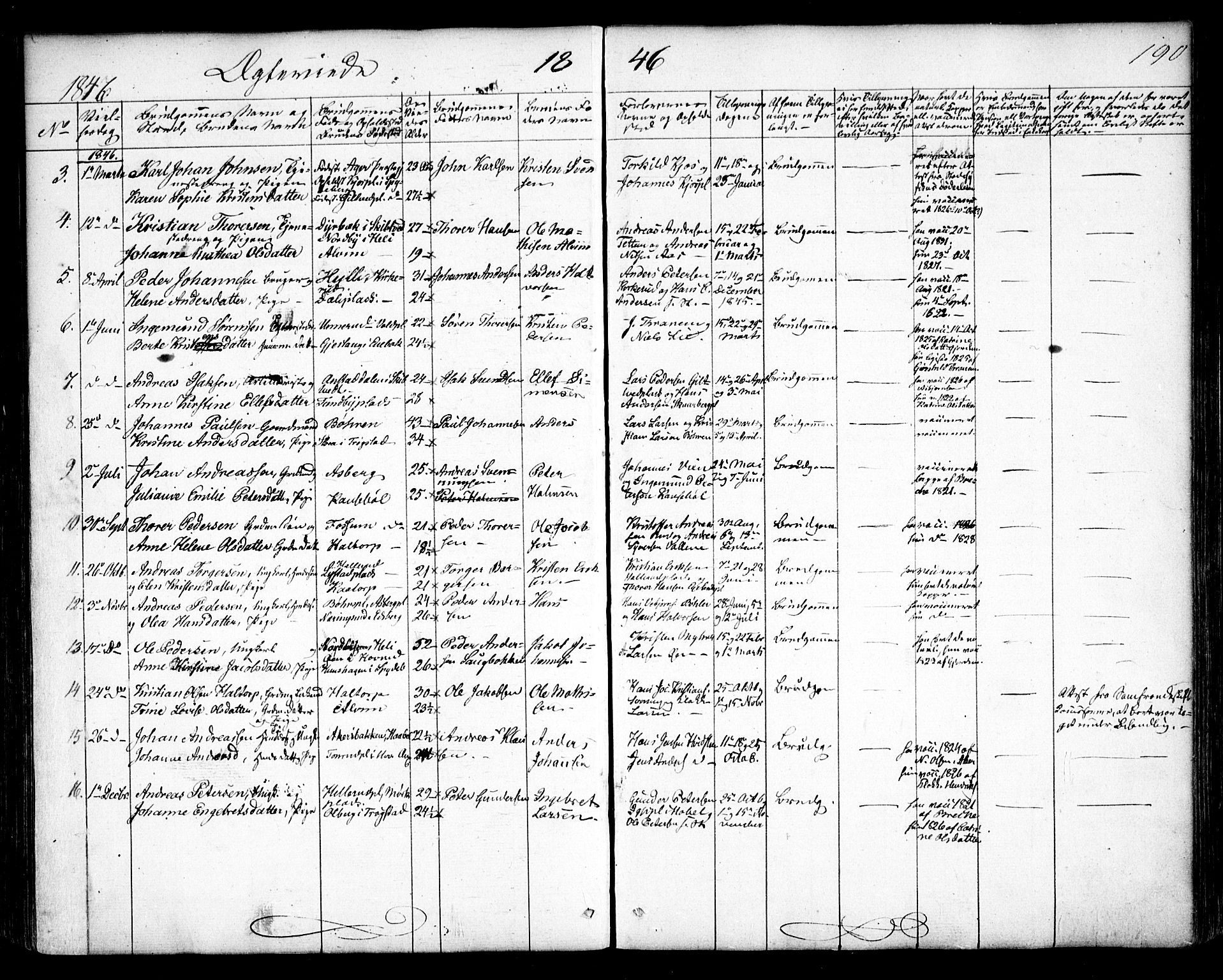 Spydeberg prestekontor Kirkebøker, SAO/A-10924/F/Fa/L0005: Parish register (official) no. I 5, 1842-1862, p. 190