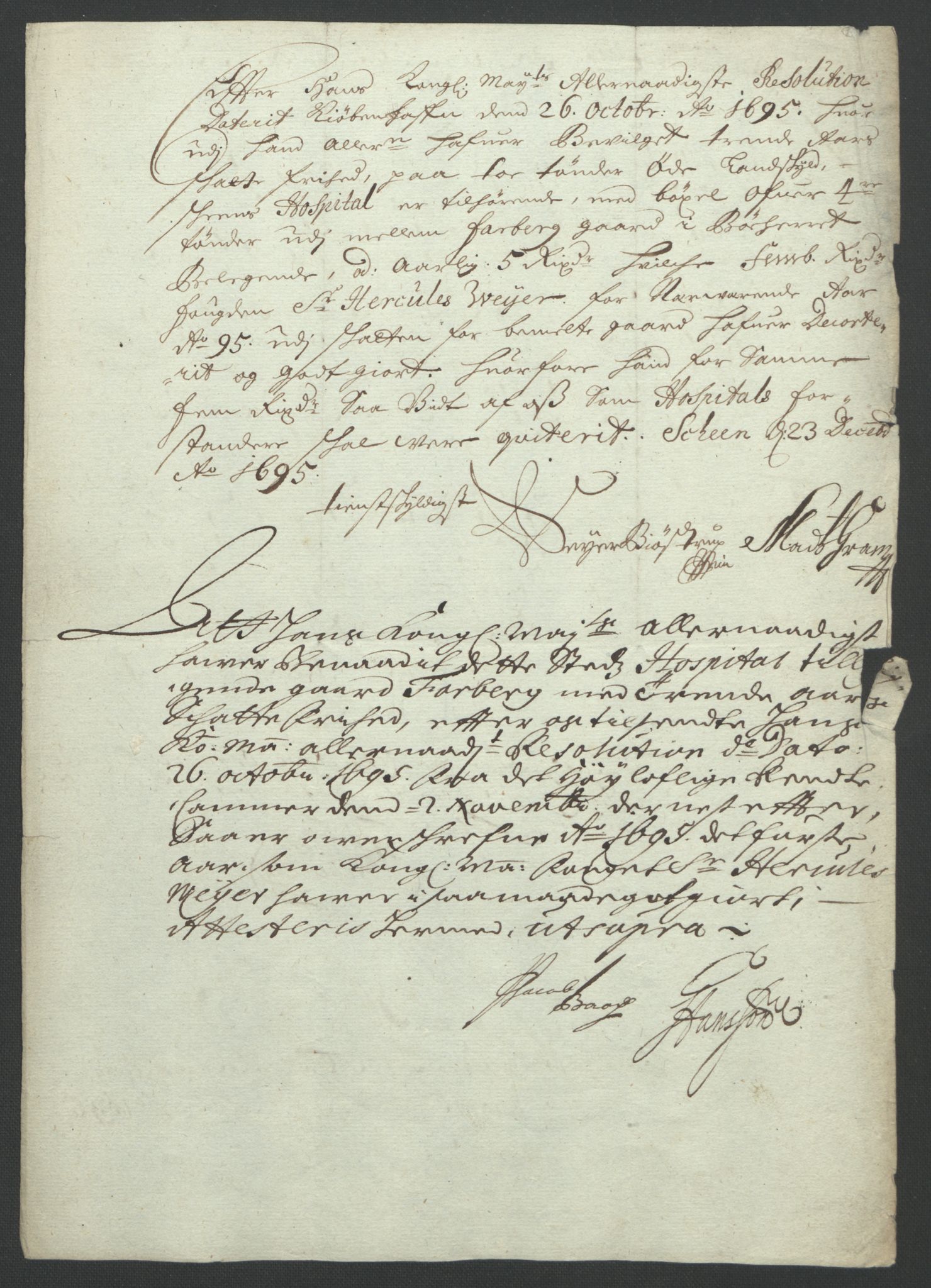 Rentekammeret inntil 1814, Reviderte regnskaper, Fogderegnskap, AV/RA-EA-4092/R36/L2093: Fogderegnskap Øvre og Nedre Telemark og Bamble, 1695, p. 493