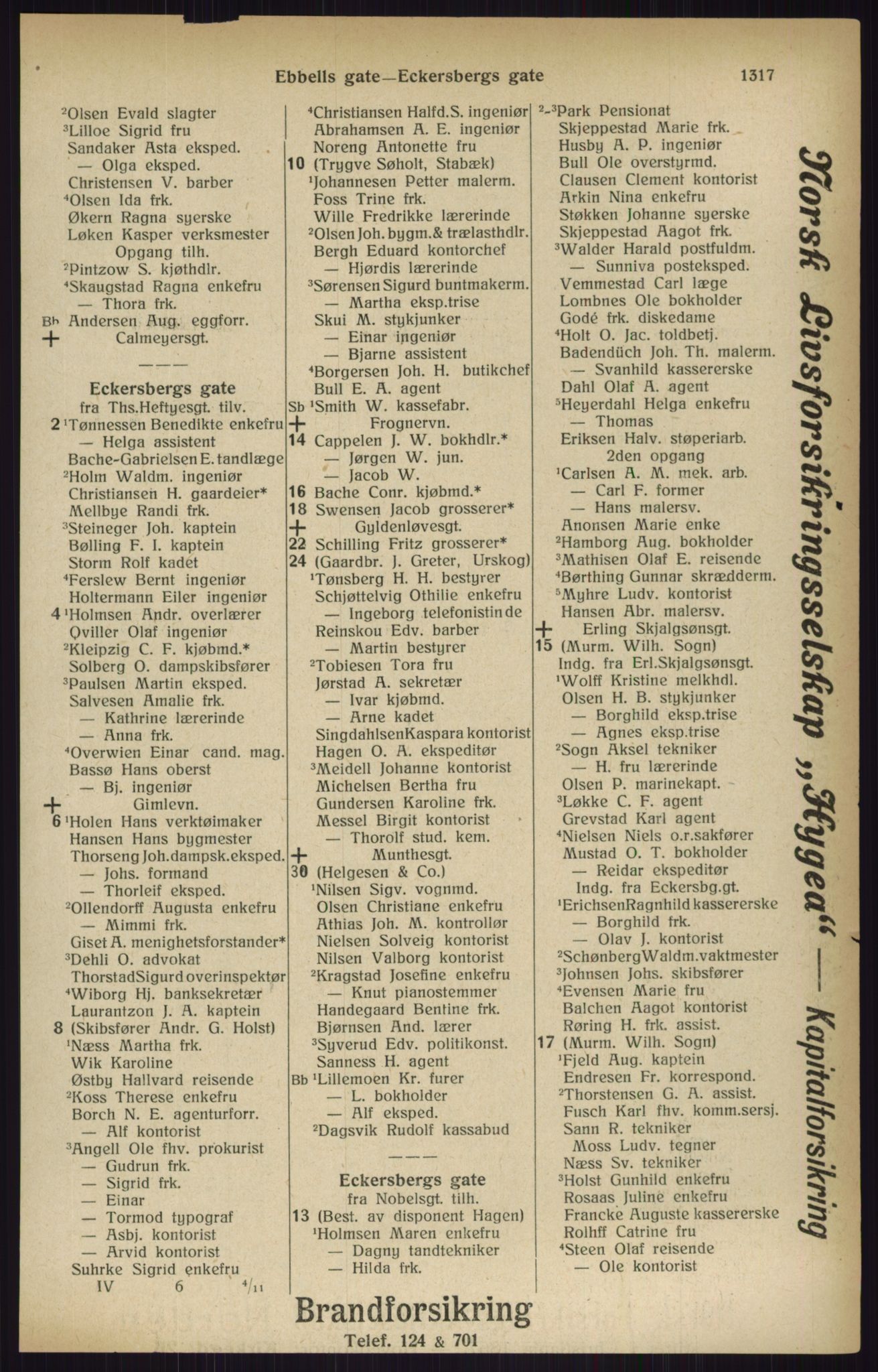 Kristiania/Oslo adressebok, PUBL/-, 1916, p. 1317