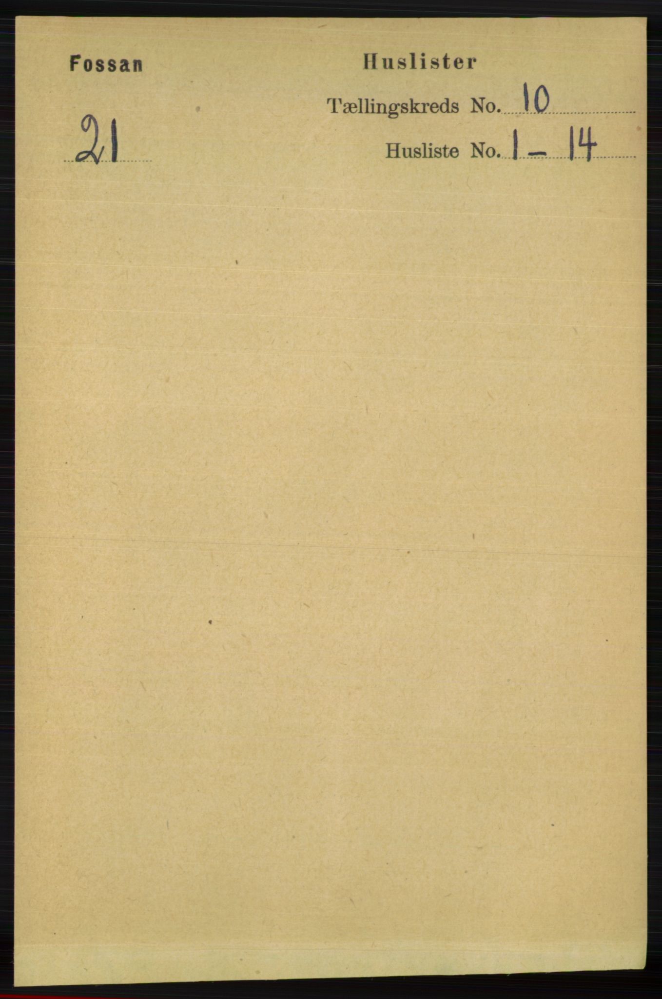 RA, 1891 census for 1129 Forsand, 1891, p. 1645