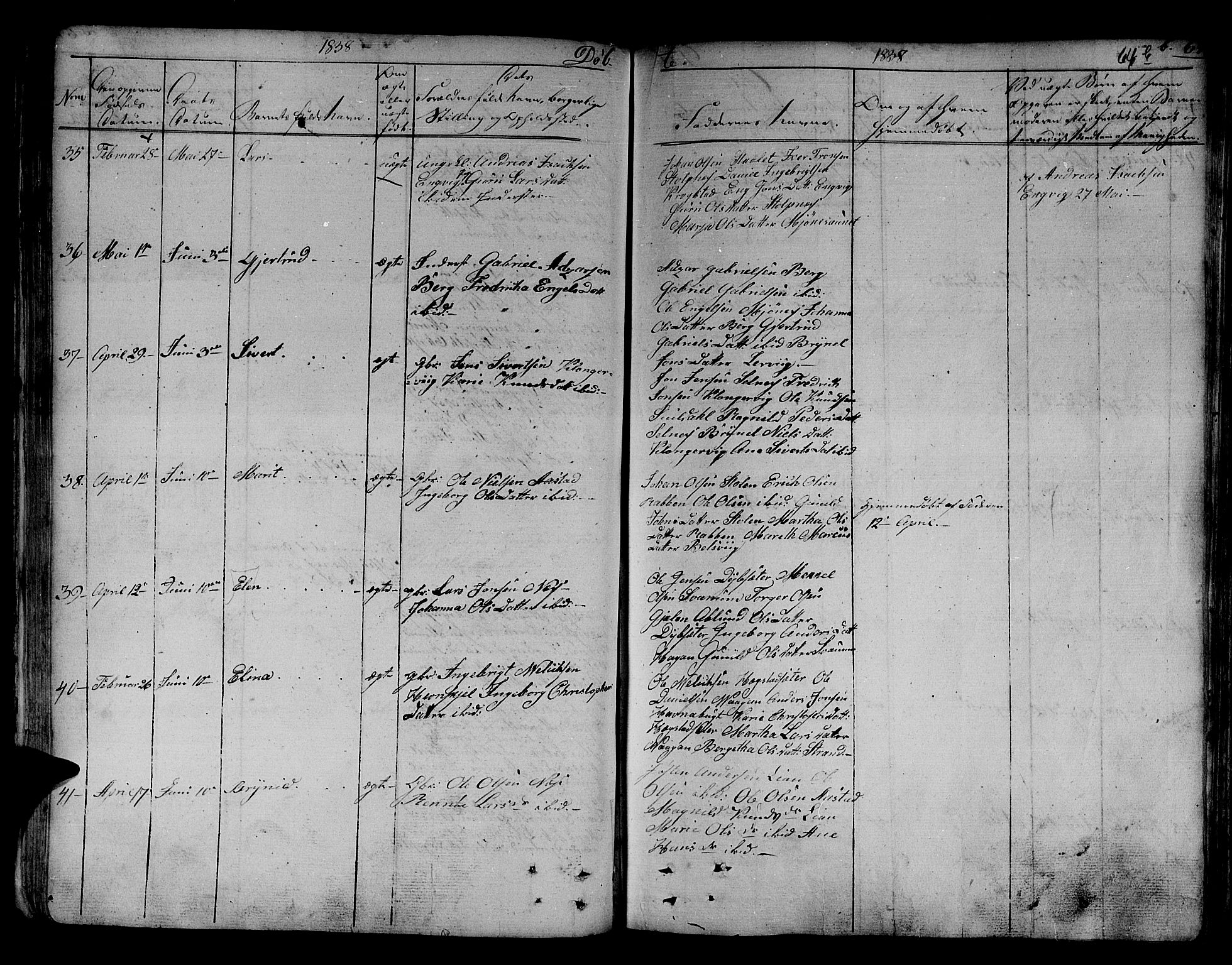 Ministerialprotokoller, klokkerbøker og fødselsregistre - Sør-Trøndelag, AV/SAT-A-1456/630/L0492: Parish register (official) no. 630A05, 1830-1840, p. 64b