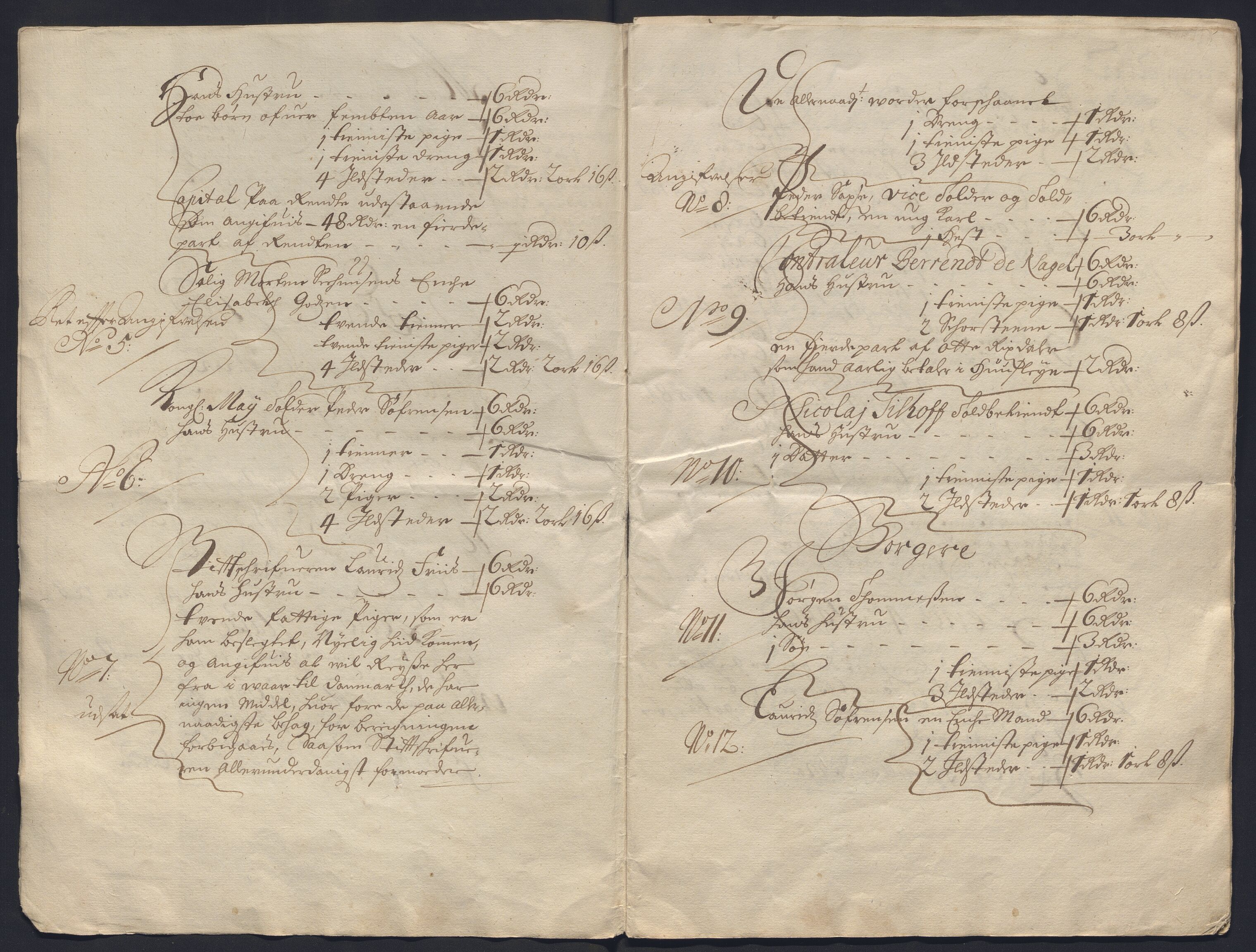 Rentekammeret inntil 1814, Reviderte regnskaper, Byregnskaper, RA/EA-4066/R/Ro/L0302: [O4] Kontribusjonsregnskap, 1687-1711, p. 134