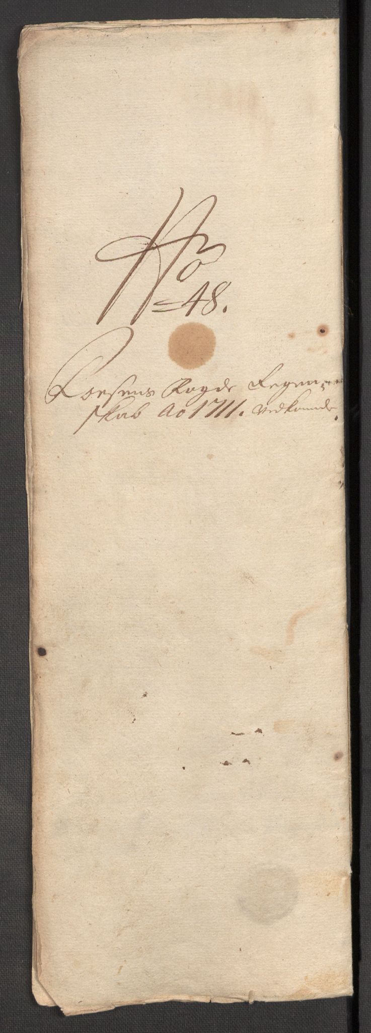 Rentekammeret inntil 1814, Reviderte regnskaper, Fogderegnskap, RA/EA-4092/R57/L3860: Fogderegnskap Fosen, 1711, p. 424