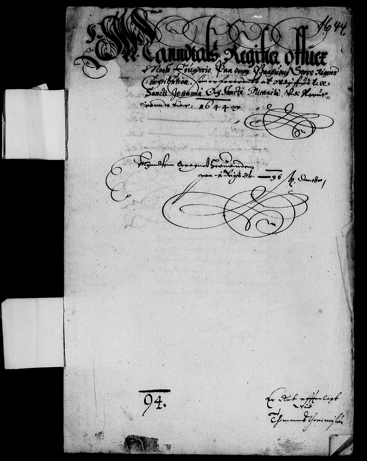 Rentekammeret inntil 1814, Reviderte regnskaper, Lensregnskaper, AV/RA-EA-5023/R/Rb/Rba/L0182: Akershus len, 1643-1645