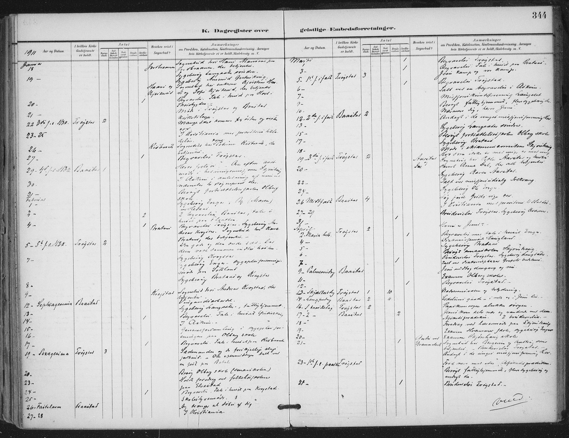 Trøgstad prestekontor Kirkebøker, AV/SAO-A-10925/F/Fa/L0011: Parish register (official) no. I 11, 1899-1919, p. 344