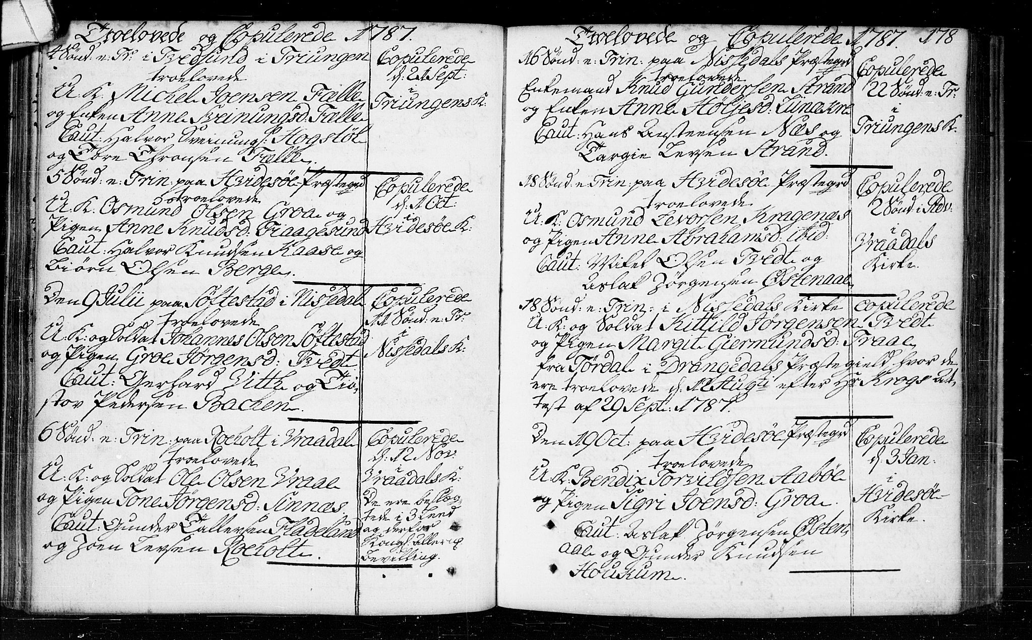 Kviteseid kirkebøker, SAKO/A-276/F/Fa/L0003: Parish register (official) no. I 3, 1787-1799, p. 178