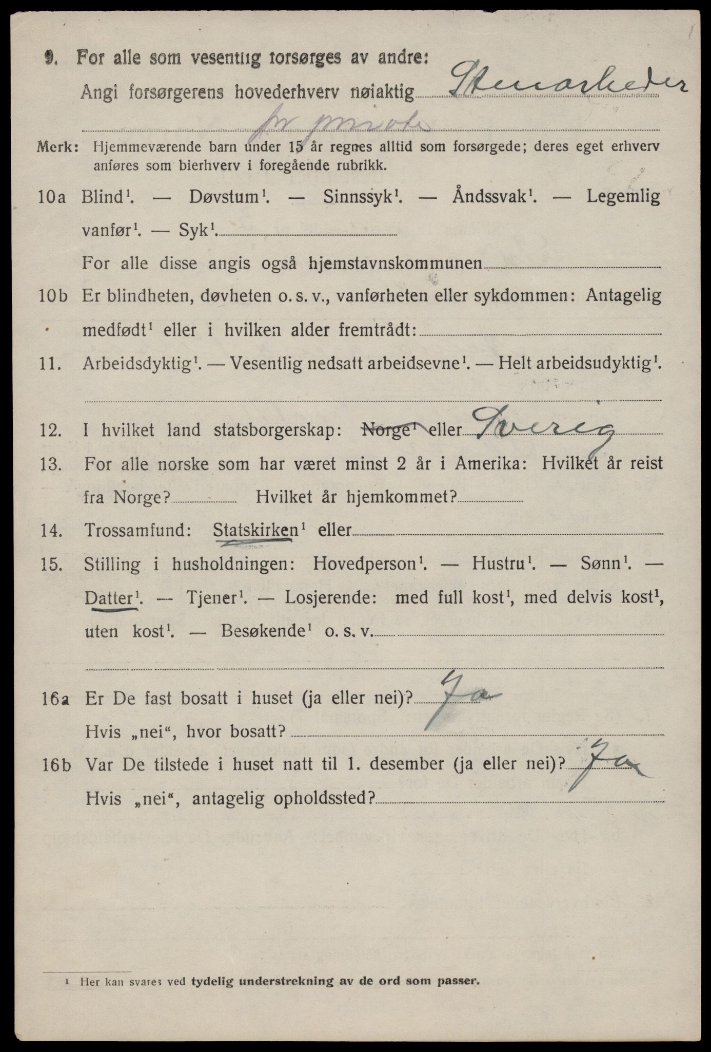 SAST, 1920 census for Skåre, 1920, p. 4057