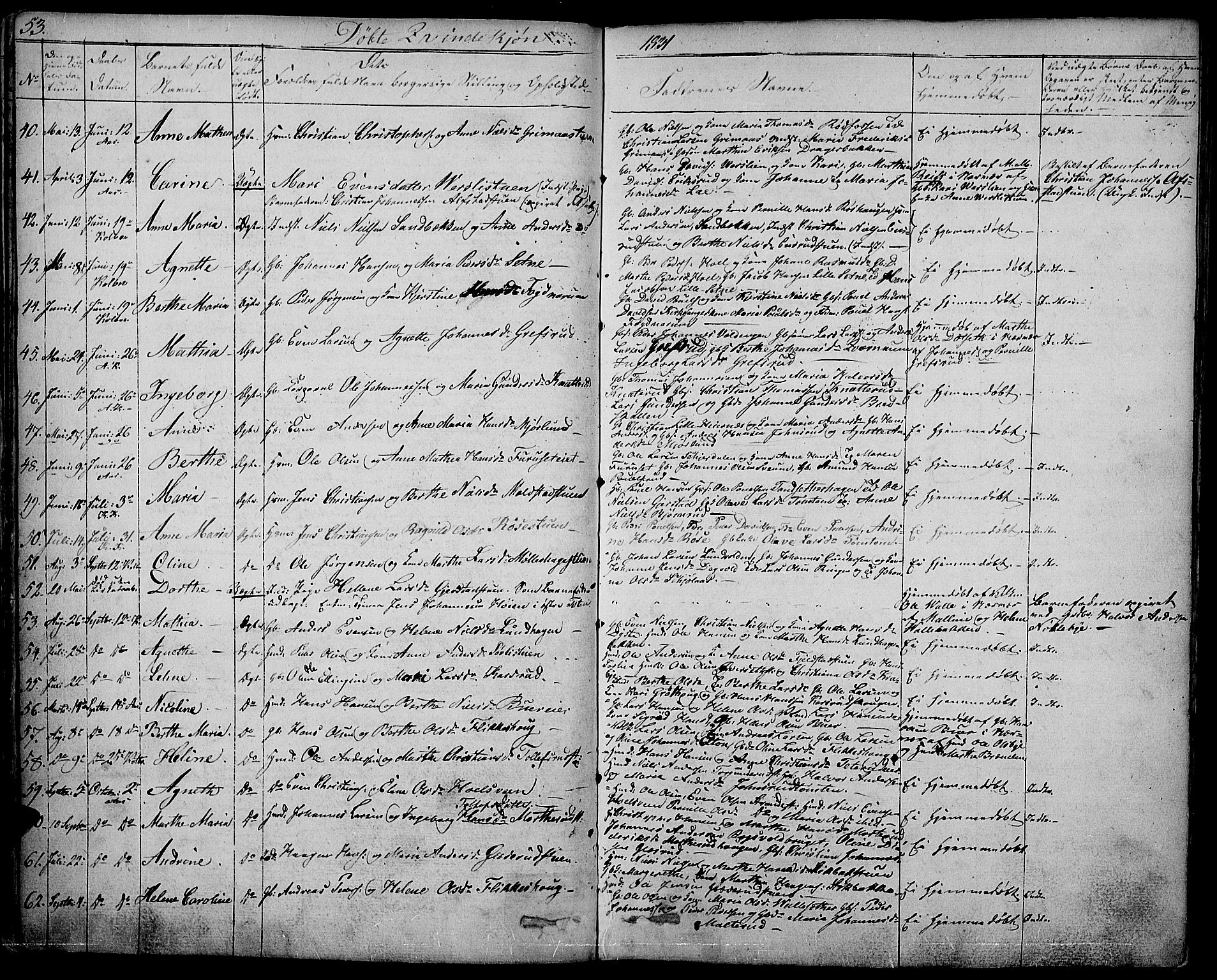 Vestre Toten prestekontor, SAH/PREST-108/H/Ha/Haa/L0002: Parish register (official) no. 2, 1825-1837, p. 53