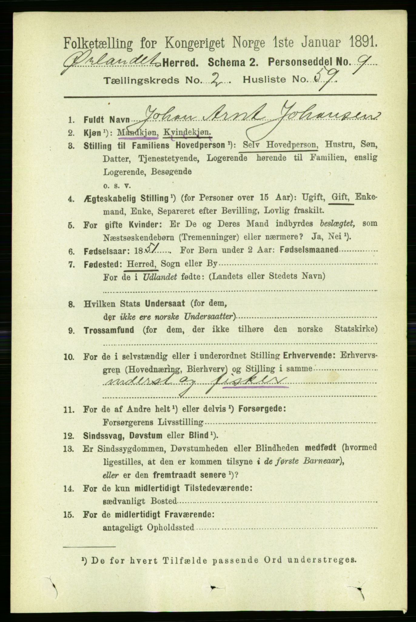RA, 1891 census for 1621 Ørland, 1891, p. 862