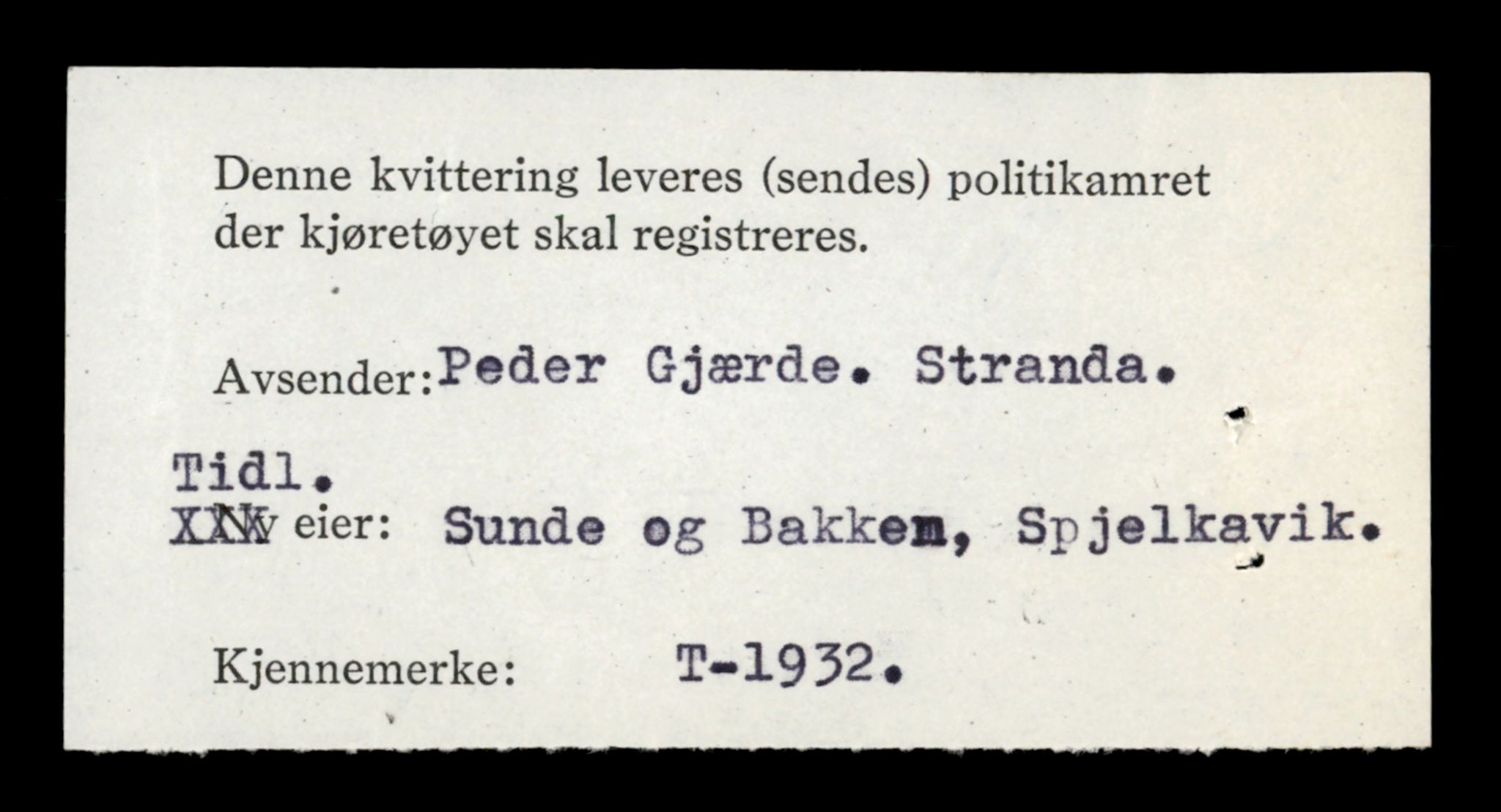 Møre og Romsdal vegkontor - Ålesund trafikkstasjon, AV/SAT-A-4099/F/Fe/L0016: Registreringskort for kjøretøy T 1851 - T 1984, 1927-1998, p. 1830