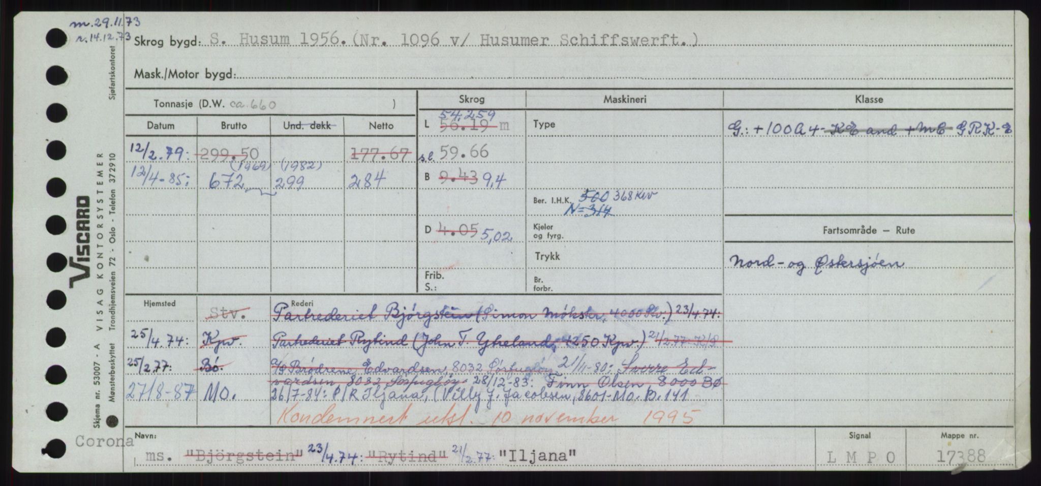 Sjøfartsdirektoratet med forløpere, Skipsmålingen, AV/RA-S-1627/H/Hd/L0018: Fartøy, I, p. 85