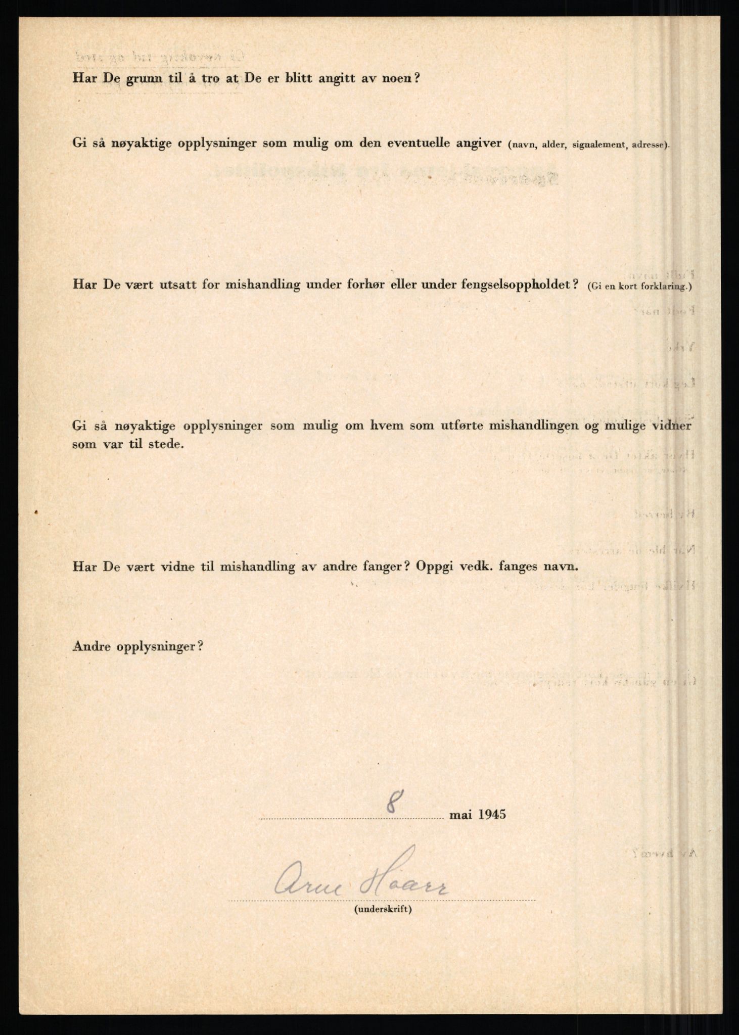 Rikspolitisjefen, AV/RA-S-1560/L/L0007: Heen, Erik C. - Iversen, Trygve, 1940-1945, p. 1034