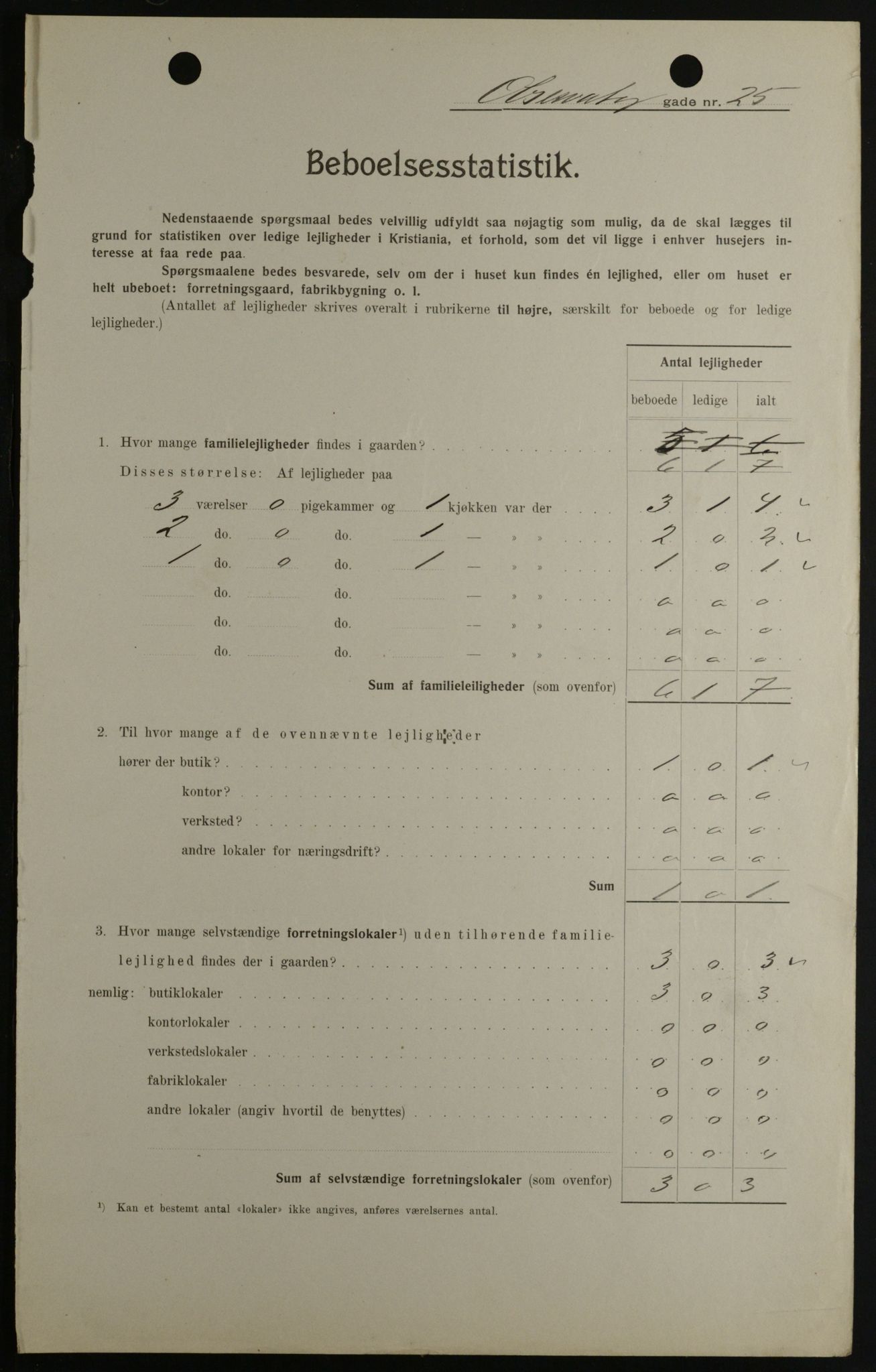 OBA, Municipal Census 1908 for Kristiania, 1908, p. 66842