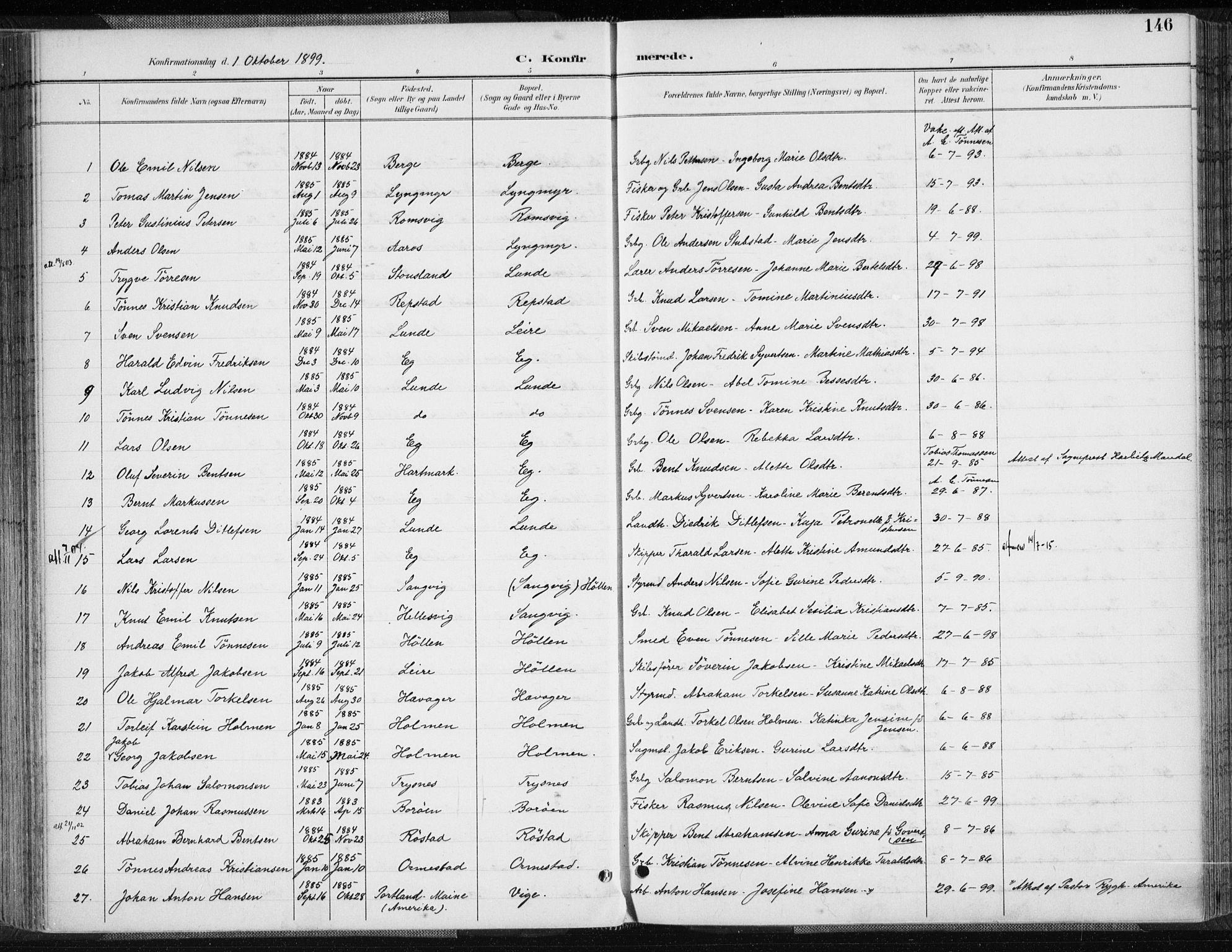 Søgne sokneprestkontor, AV/SAK-1111-0037/F/Fa/Fab/L0013: Parish register (official) no. A 13, 1892-1911, p. 146