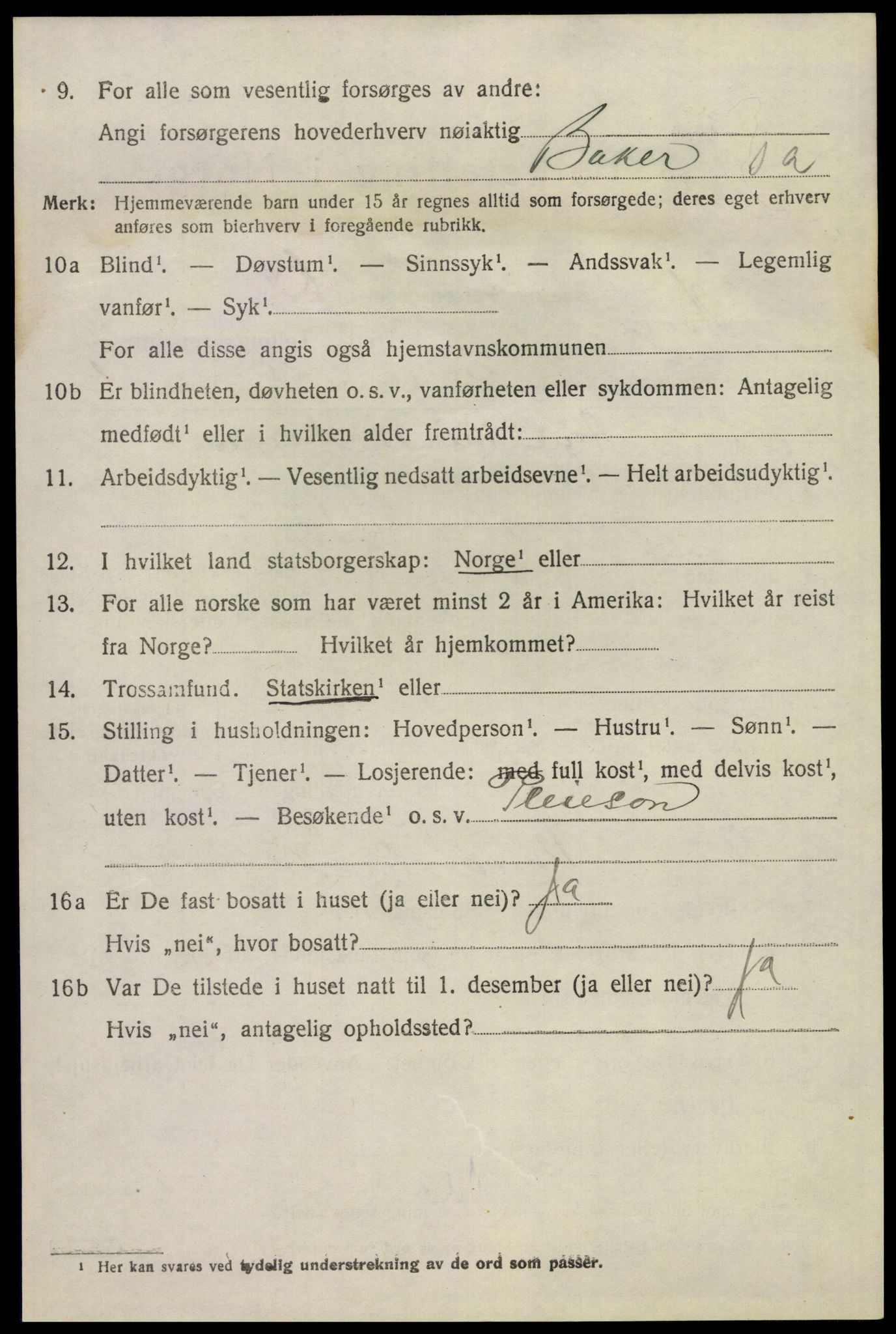 SAKO, 1920 census for Hovin, 1920, p. 1716