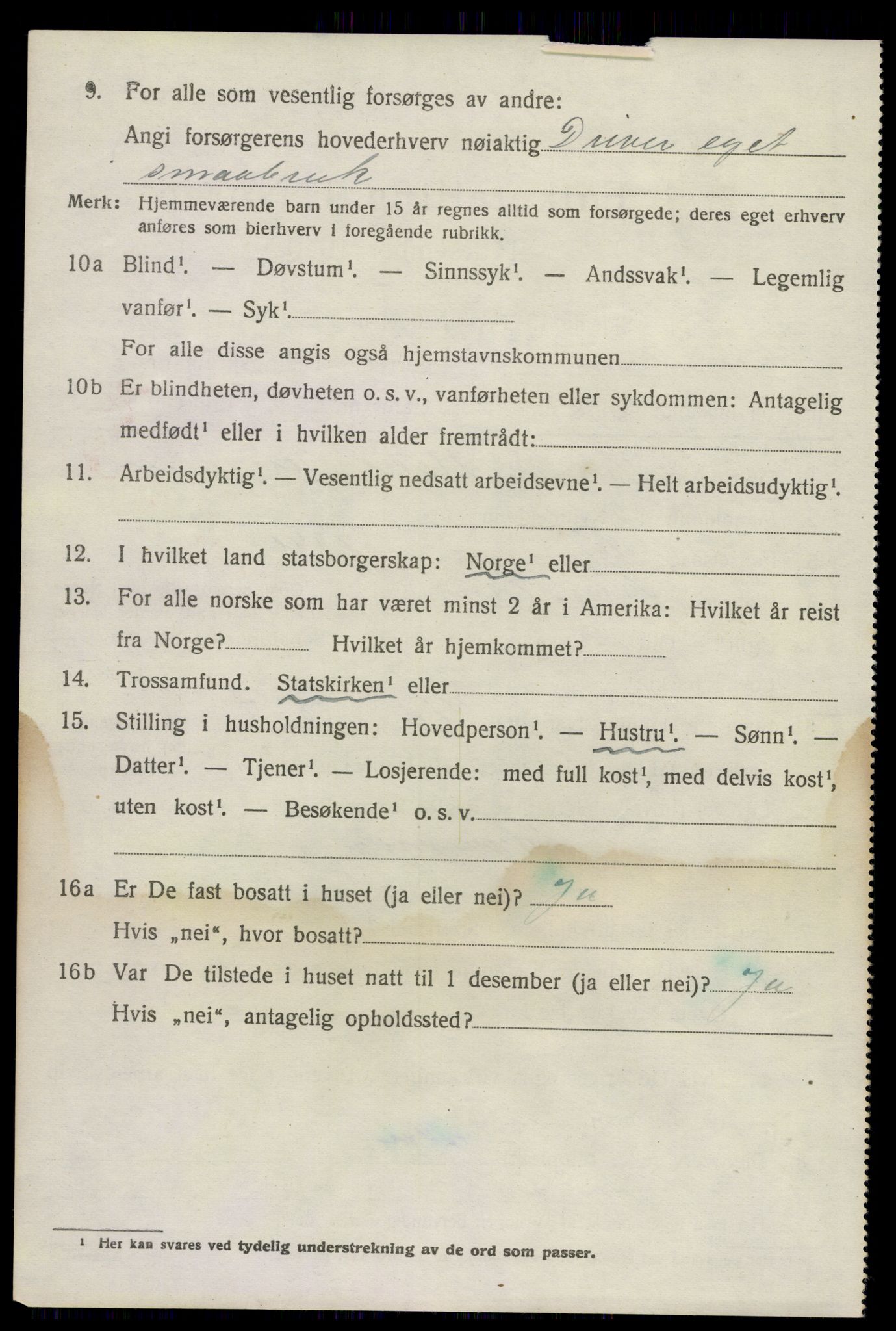 SAKO, 1920 census for Brunlanes, 1920, p. 8342