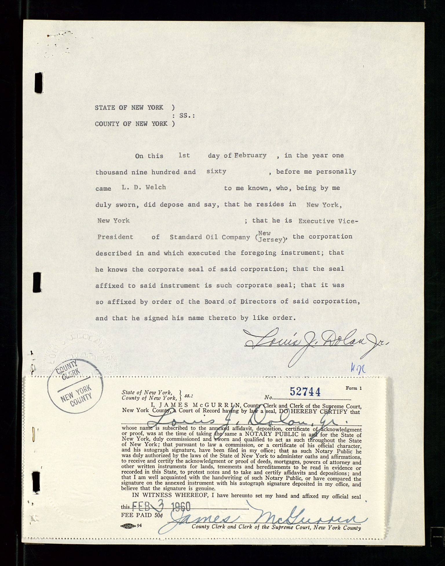 PA 1537 - A/S Essoraffineriet Norge, AV/SAST-A-101957/A/Aa/L0001/0002: Styremøter / Shareholder meetings, board meetings, by laws (vedtekter), 1957-1960, p. 42