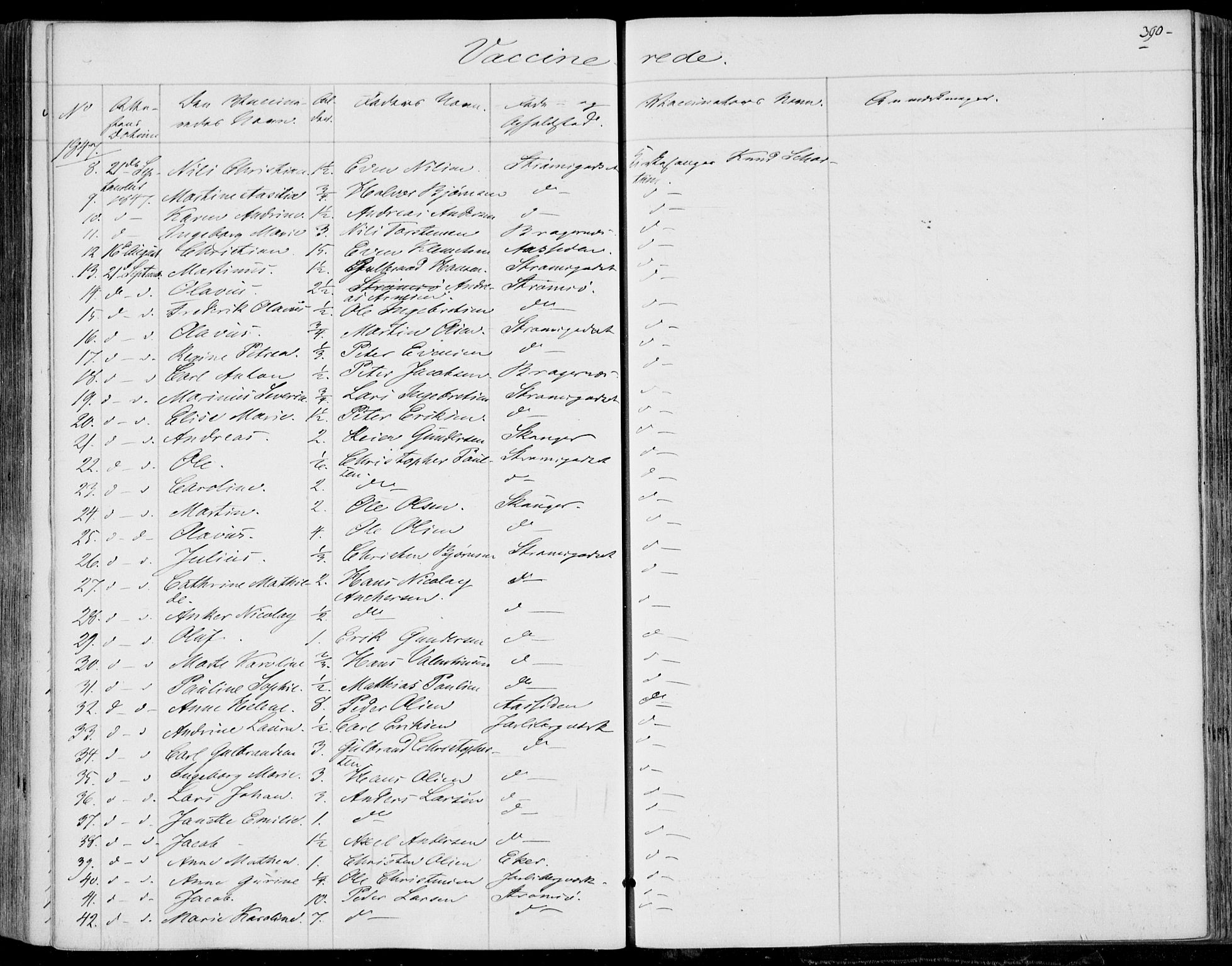 Skoger kirkebøker, SAKO/A-59/F/Fa/L0003: Parish register (official) no. I 3, 1842-1861, p. 390