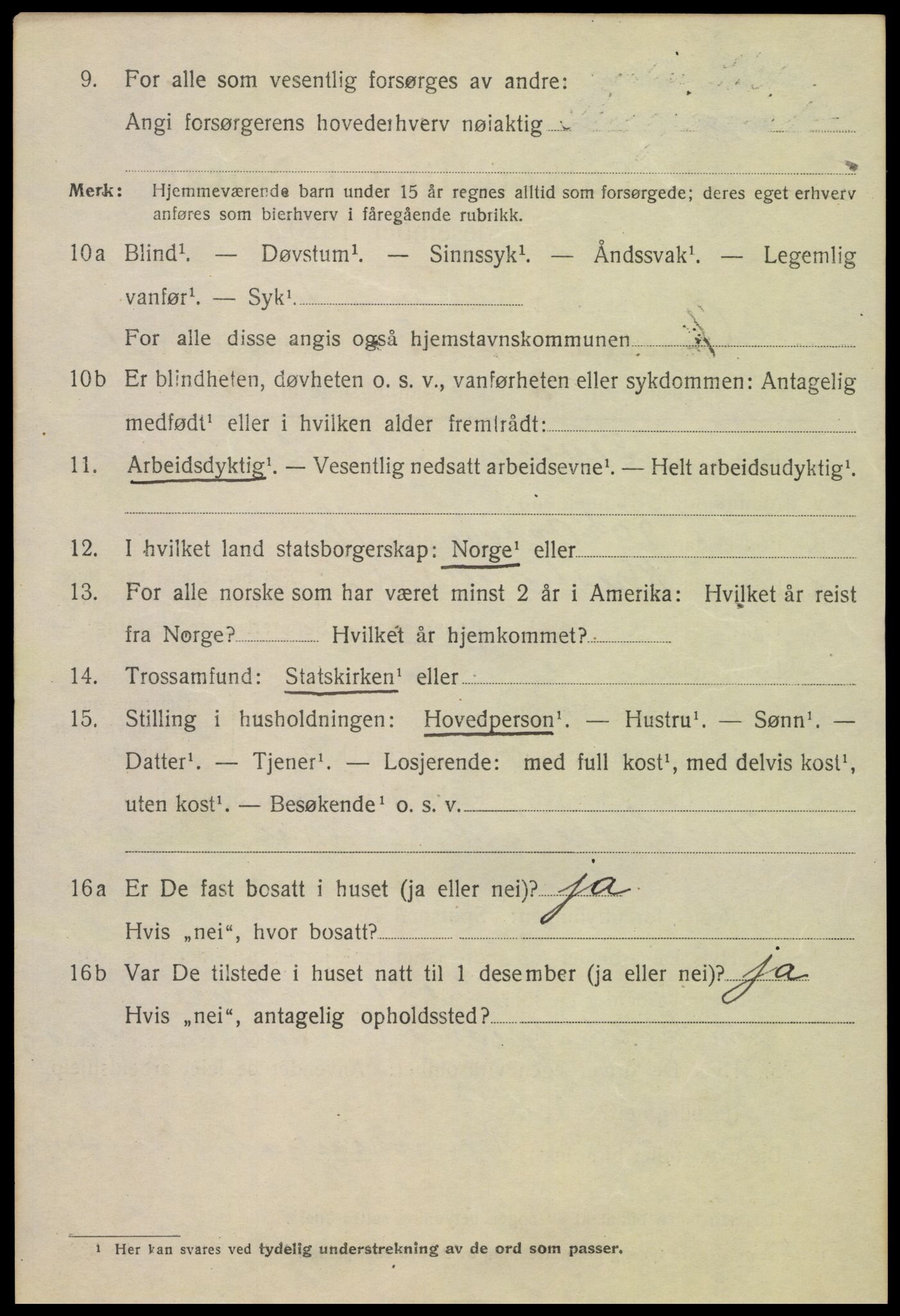 SAK, 1920 census for Kristiansand, 1920, p. 11128