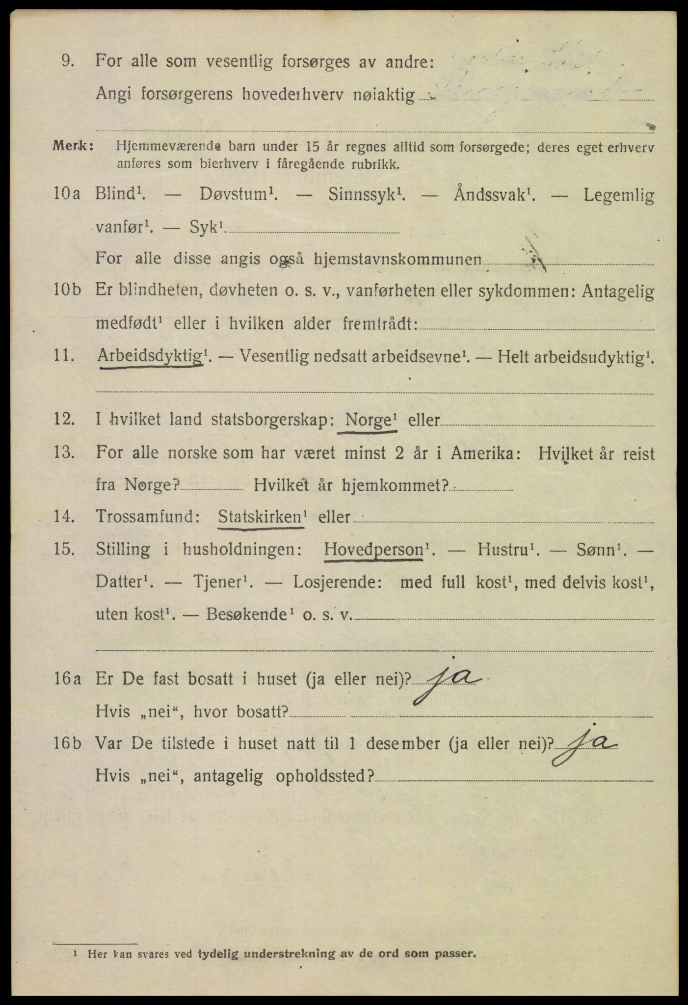 SAK, 1920 census for Kristiansand, 1920, p. 11128