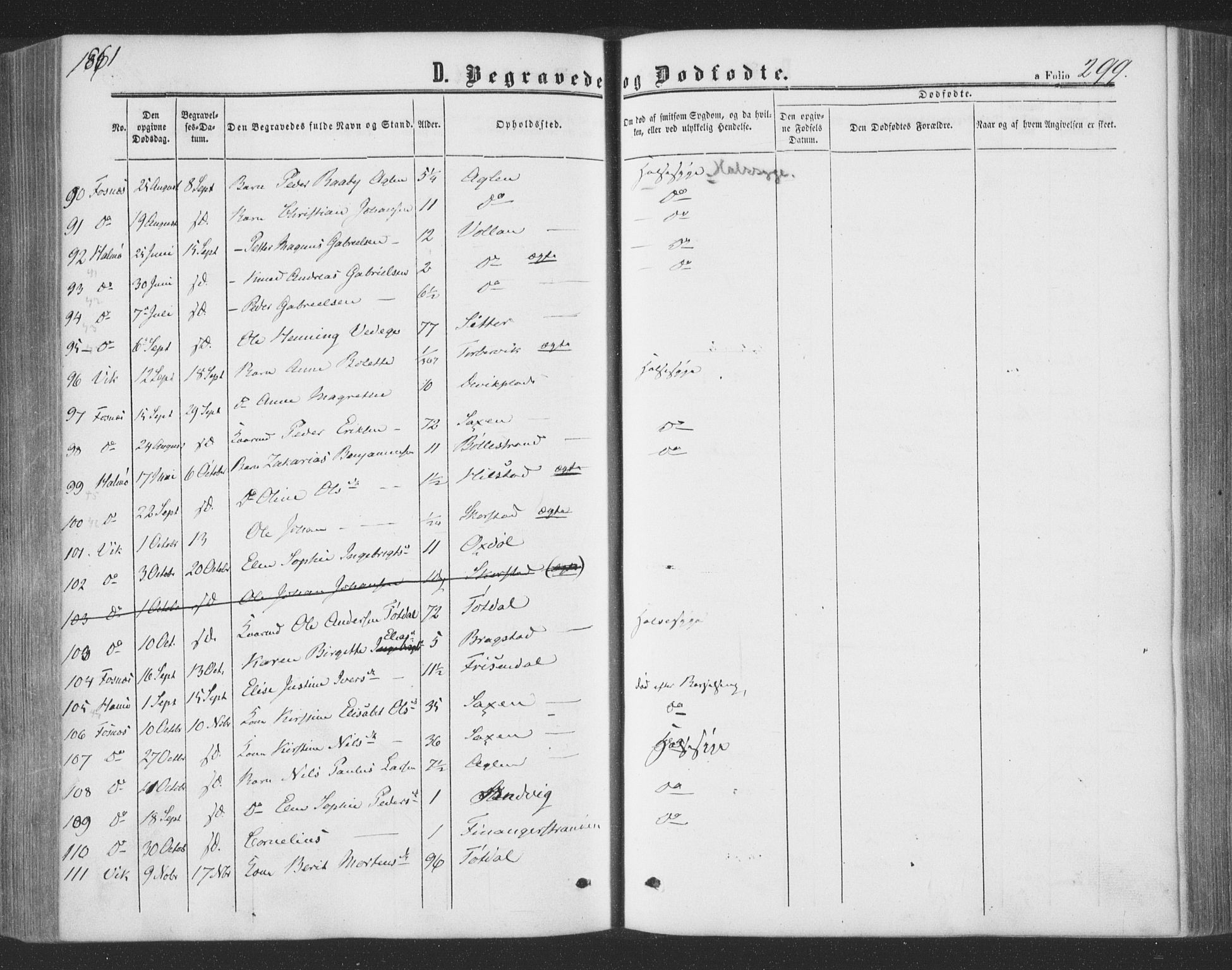 Ministerialprotokoller, klokkerbøker og fødselsregistre - Nord-Trøndelag, SAT/A-1458/773/L0615: Parish register (official) no. 773A06, 1857-1870, p. 299