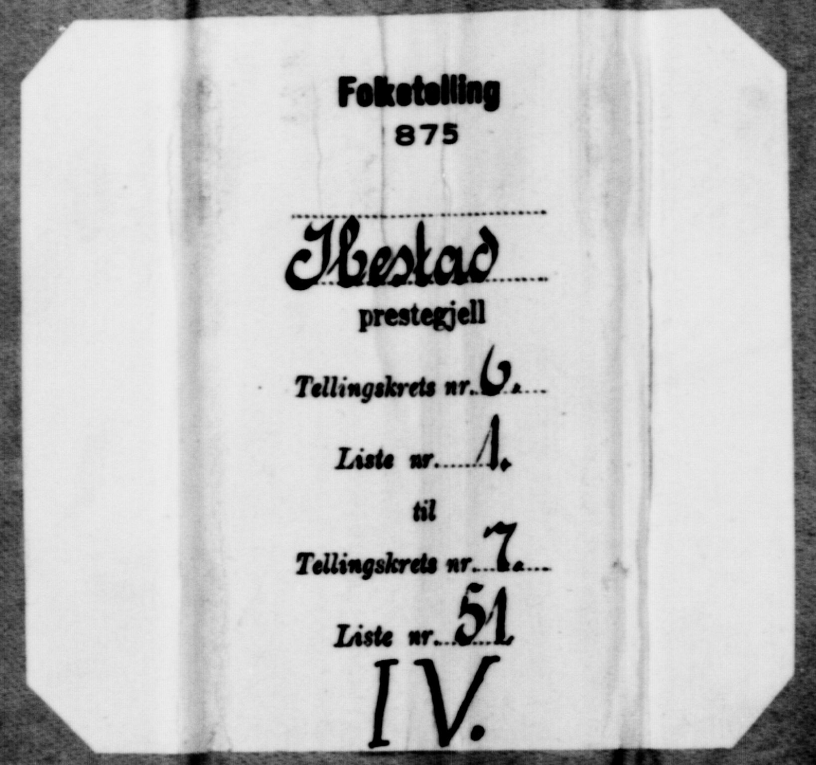 SATØ, 1875 census for 1917P Ibestad, 1875