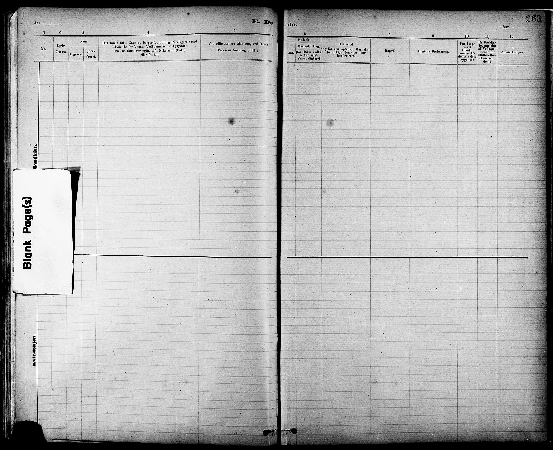 Ministerialprotokoller, klokkerbøker og fødselsregistre - Nord-Trøndelag, SAT/A-1458/724/L0267: Parish register (copy) no. 724C03, 1879-1898, p. 263