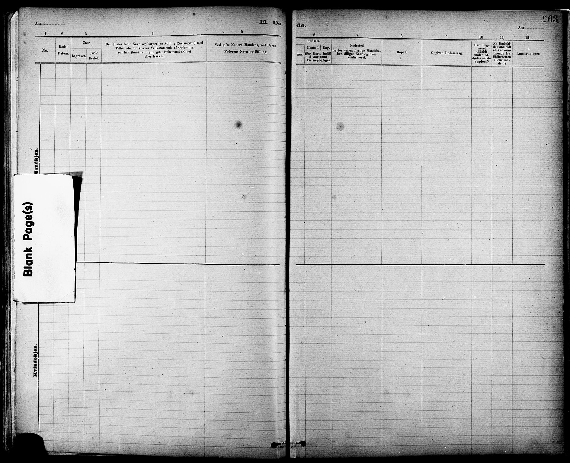 Ministerialprotokoller, klokkerbøker og fødselsregistre - Nord-Trøndelag, AV/SAT-A-1458/724/L0267: Parish register (copy) no. 724C03, 1879-1898, p. 263