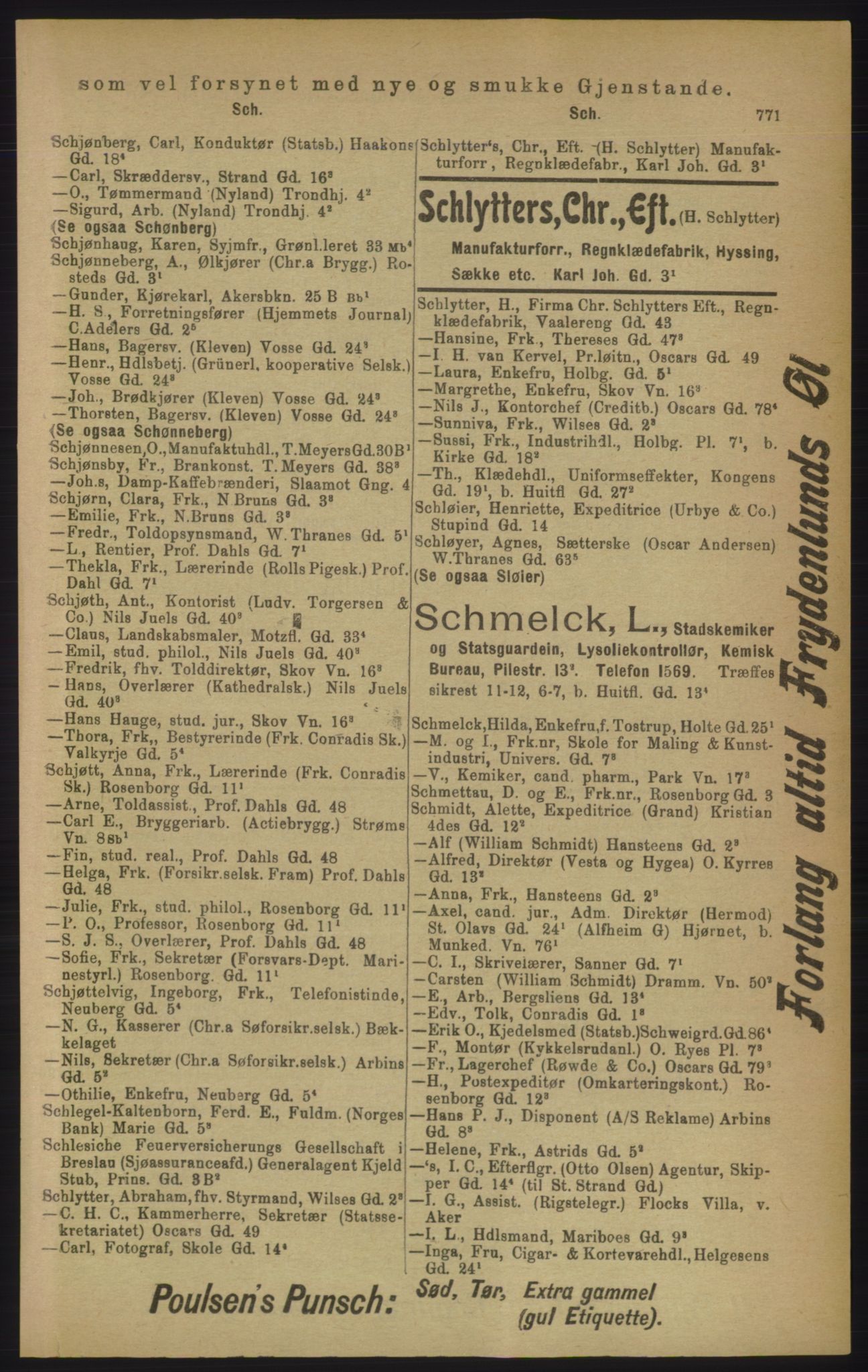 Kristiania/Oslo adressebok, PUBL/-, 1906, p. 771