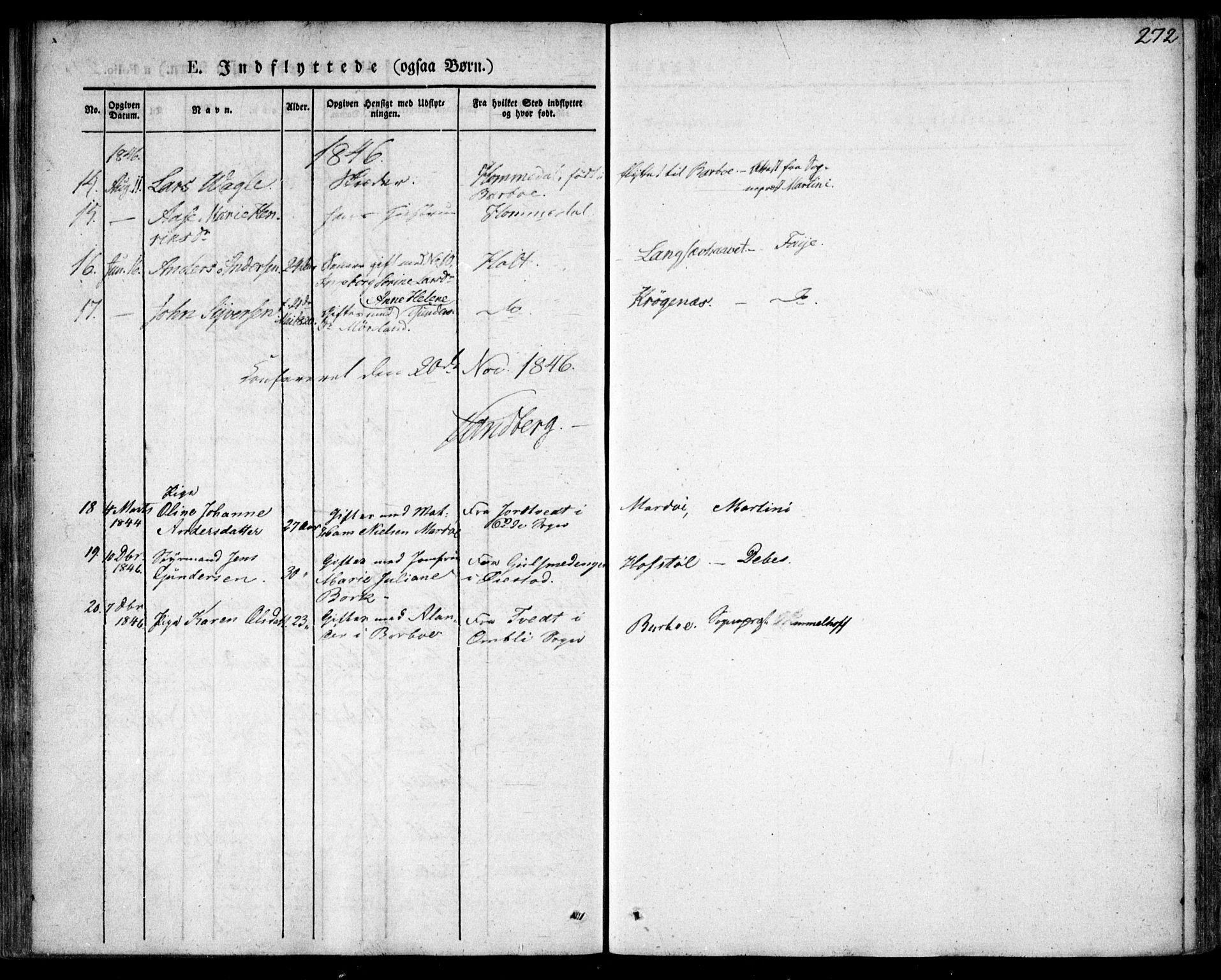 Tromøy sokneprestkontor, SAK/1111-0041/F/Fa/L0004: Parish register (official) no. A 4, 1837-1846, p. 272