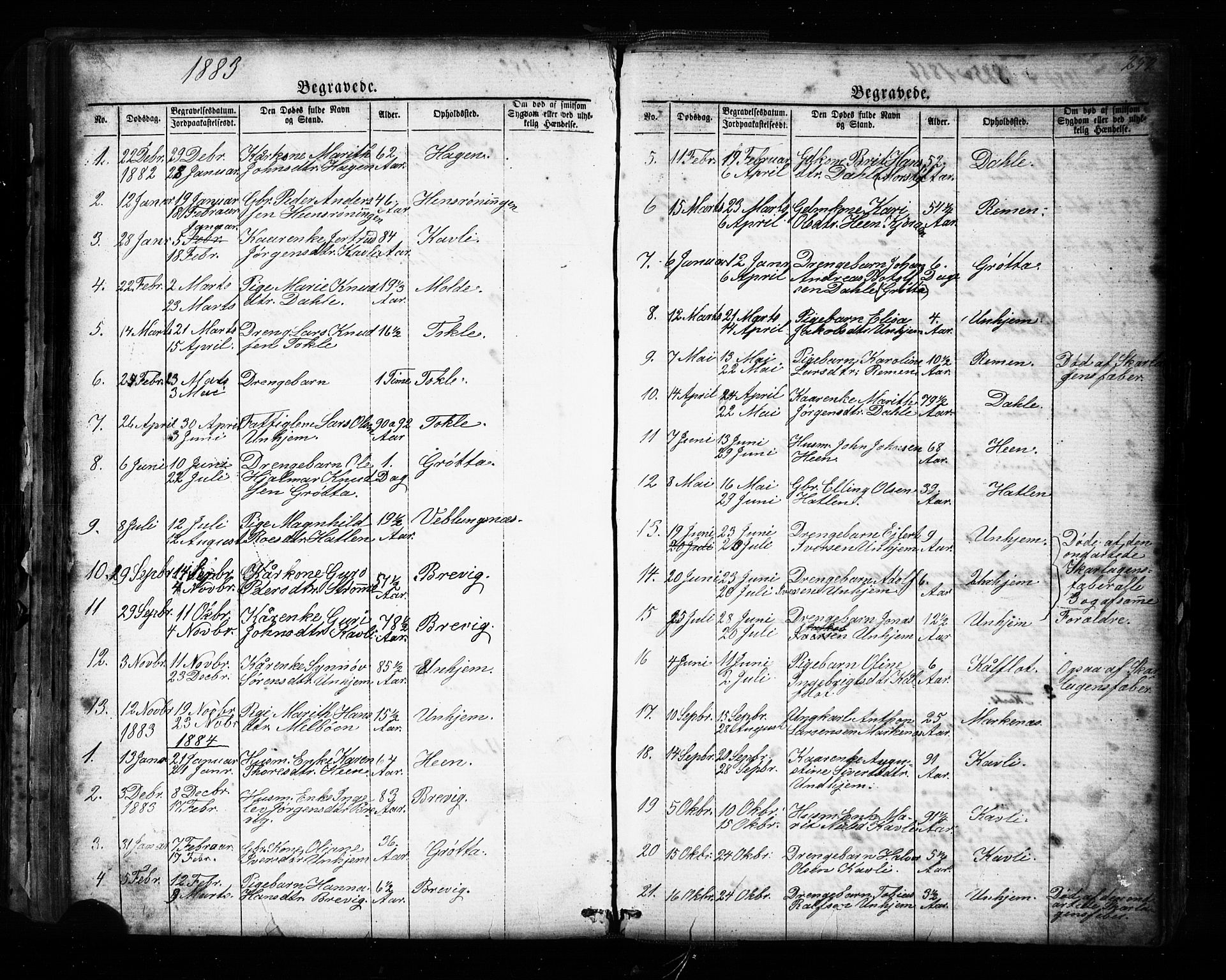 Ministerialprotokoller, klokkerbøker og fødselsregistre - Møre og Romsdal, SAT/A-1454/545/L0588: Parish register (copy) no. 545C02, 1867-1902, p. 252
