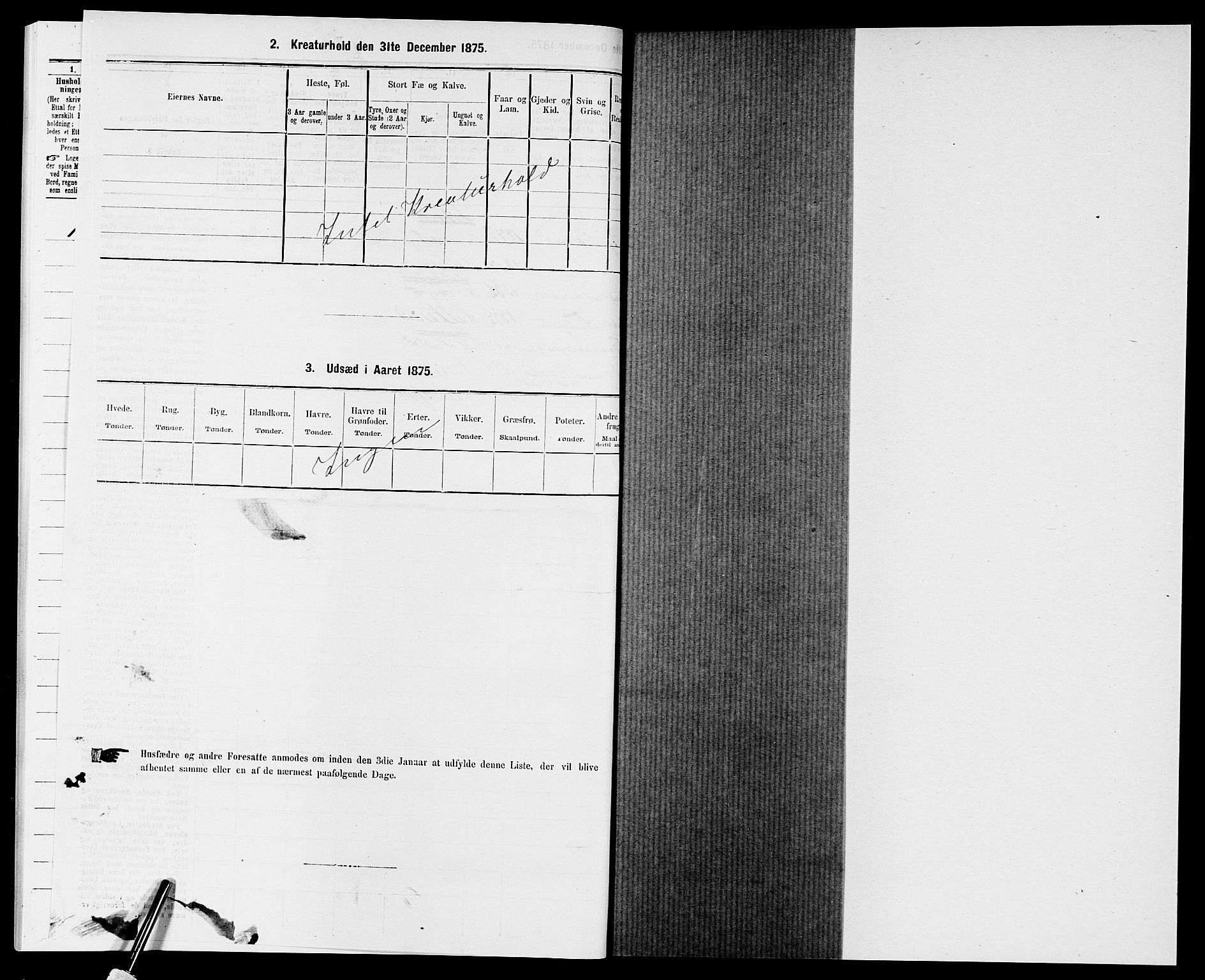 SAK, 1875 census for 0905B Vestre Moland/Lillesand, 1875, p. 266