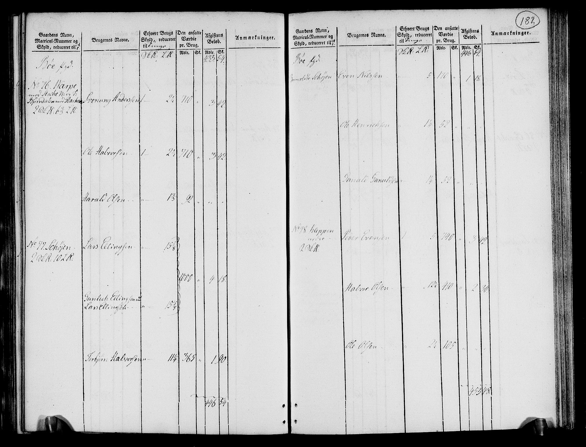 Rentekammeret inntil 1814, Realistisk ordnet avdeling, RA/EA-4070/N/Ne/Nea/L0072: Nedre Telemarken og Bamble fogderi. Oppebørselsregister, 1803, p. 187