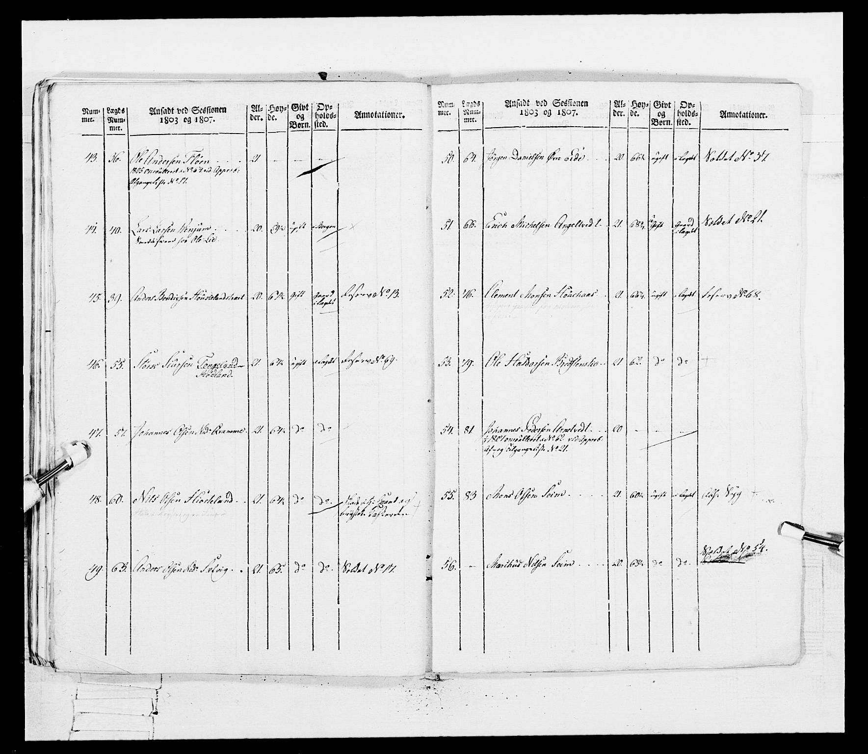 Generalitets- og kommissariatskollegiet, Det kongelige norske kommissariatskollegium, RA/EA-5420/E/Eh/L0097: Bergenhusiske nasjonale infanteriregiment, 1803-1807, p. 412