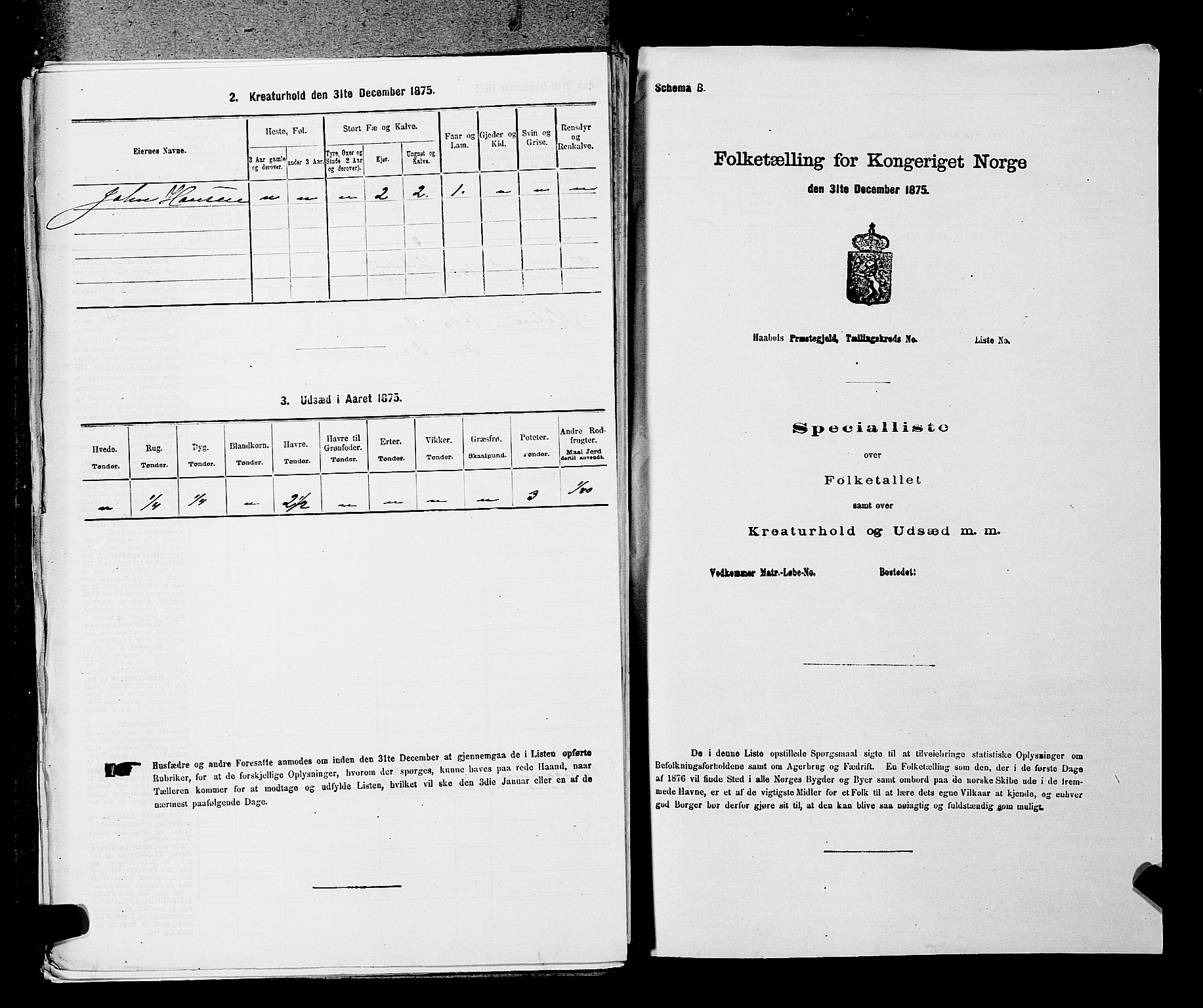 SAKO, 1875 census for 0727P Hedrum, 1875, p. 642