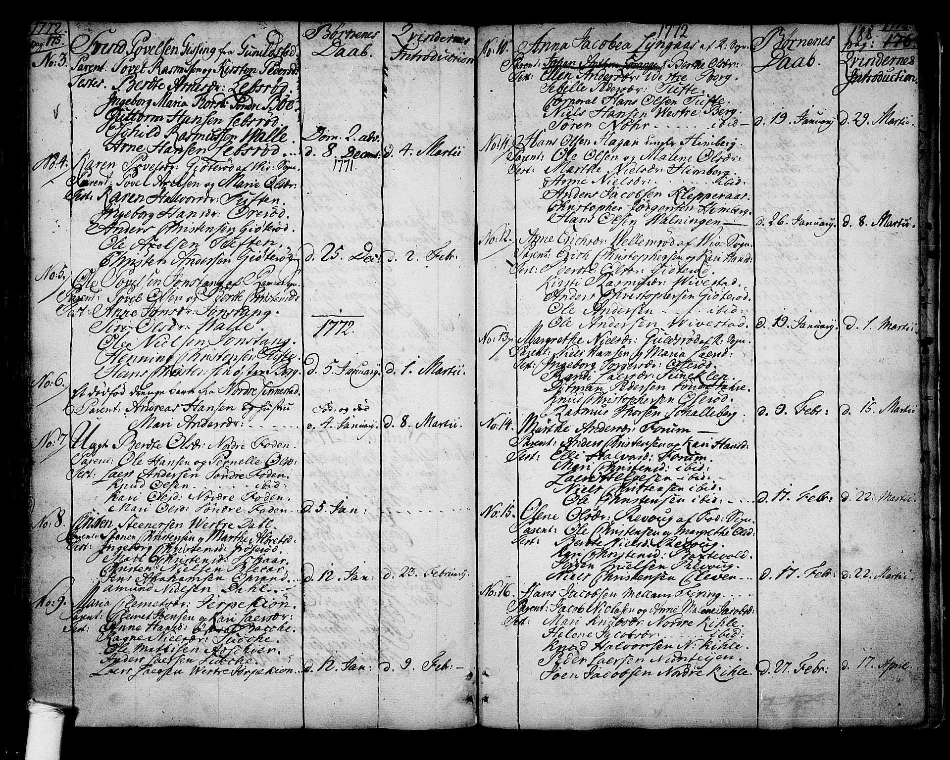 Ramnes kirkebøker, AV/SAKO-A-314/F/Fa/L0001: Parish register (official) no. I 1, 1732-1774, p. 188