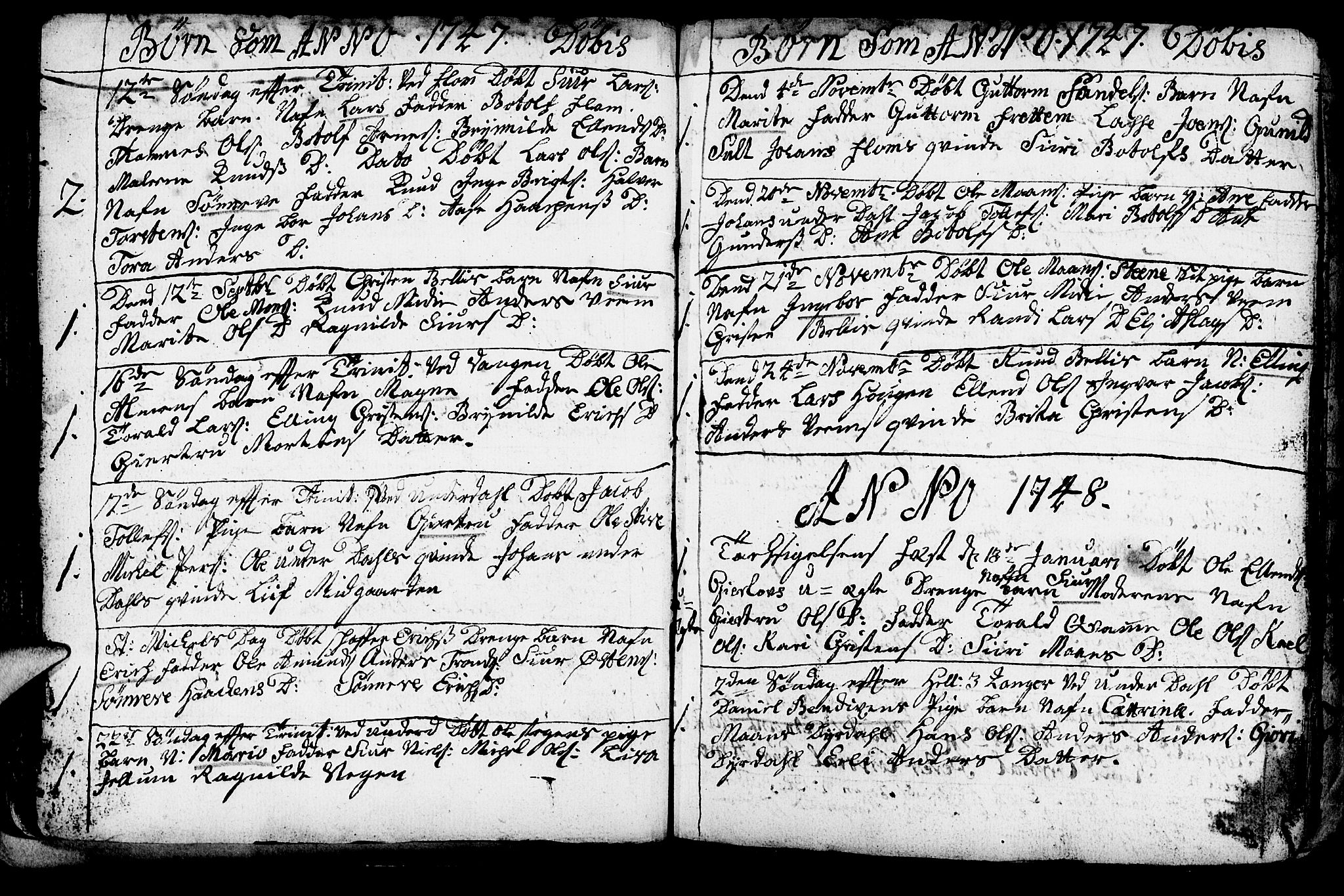 Aurland sokneprestembete, SAB/A-99937/H/Ha/Haa/L0003: Parish register (official) no. A 3, 1735-1761, p. 50