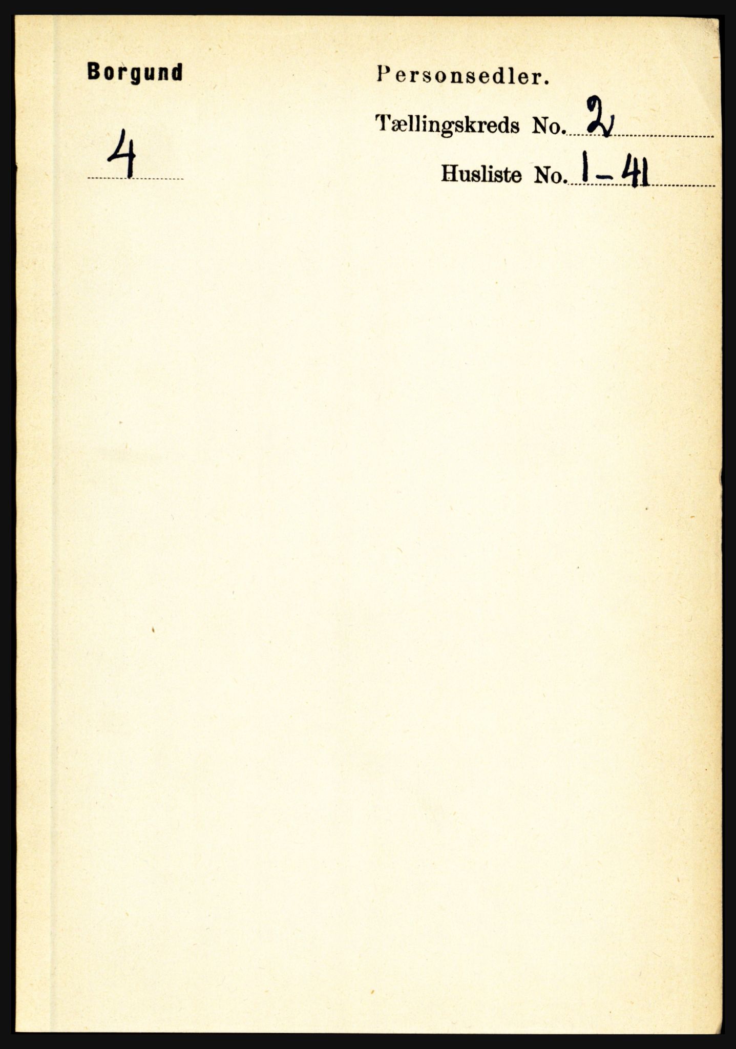 RA, 1891 census for 1423 Borgund, 1891, p. 304