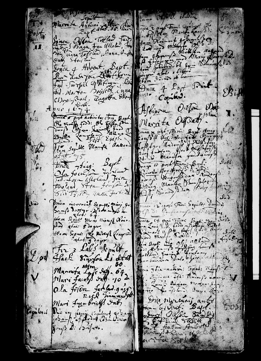 Os sokneprestembete, AV/SAB-A-99929: Parish register (official) no. A 4, 1669-1760, p. 5