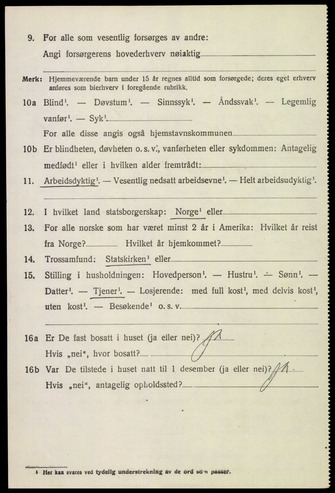 SAH, 1920 census for Romedal, 1920, p. 7764