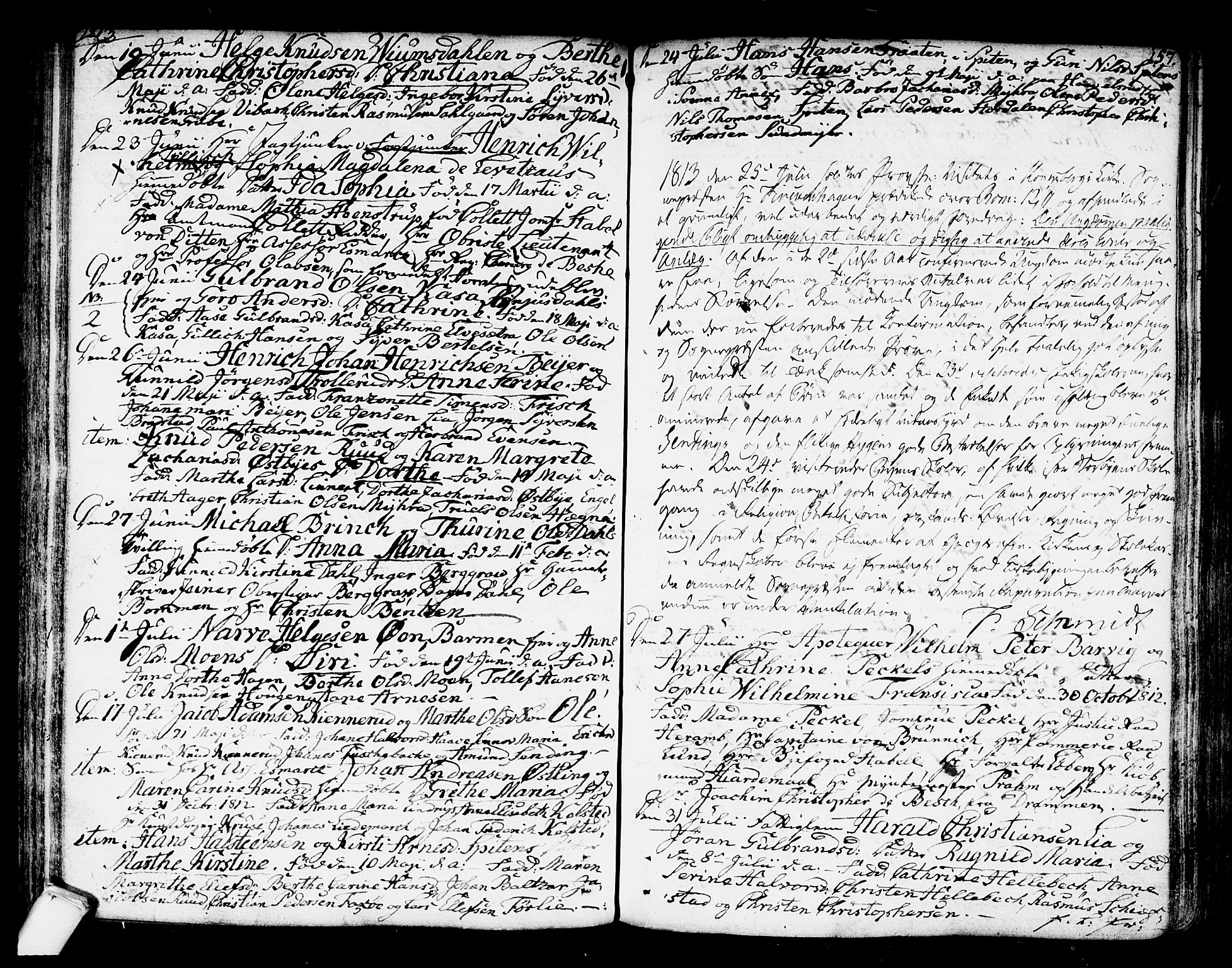 Kongsberg kirkebøker, SAKO/A-22/F/Fa/L0007: Parish register (official) no. I 7, 1795-1816, p. 157
