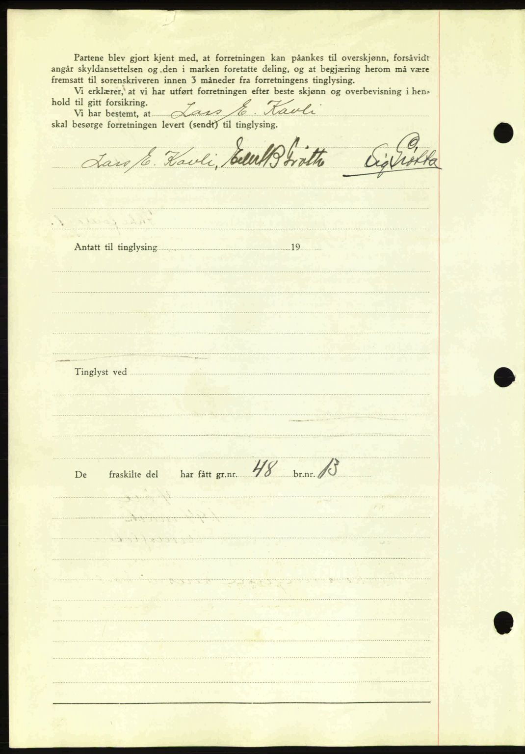 Romsdal sorenskriveri, AV/SAT-A-4149/1/2/2C: Mortgage book no. A10, 1941-1941, Diary no: : 1458/1941