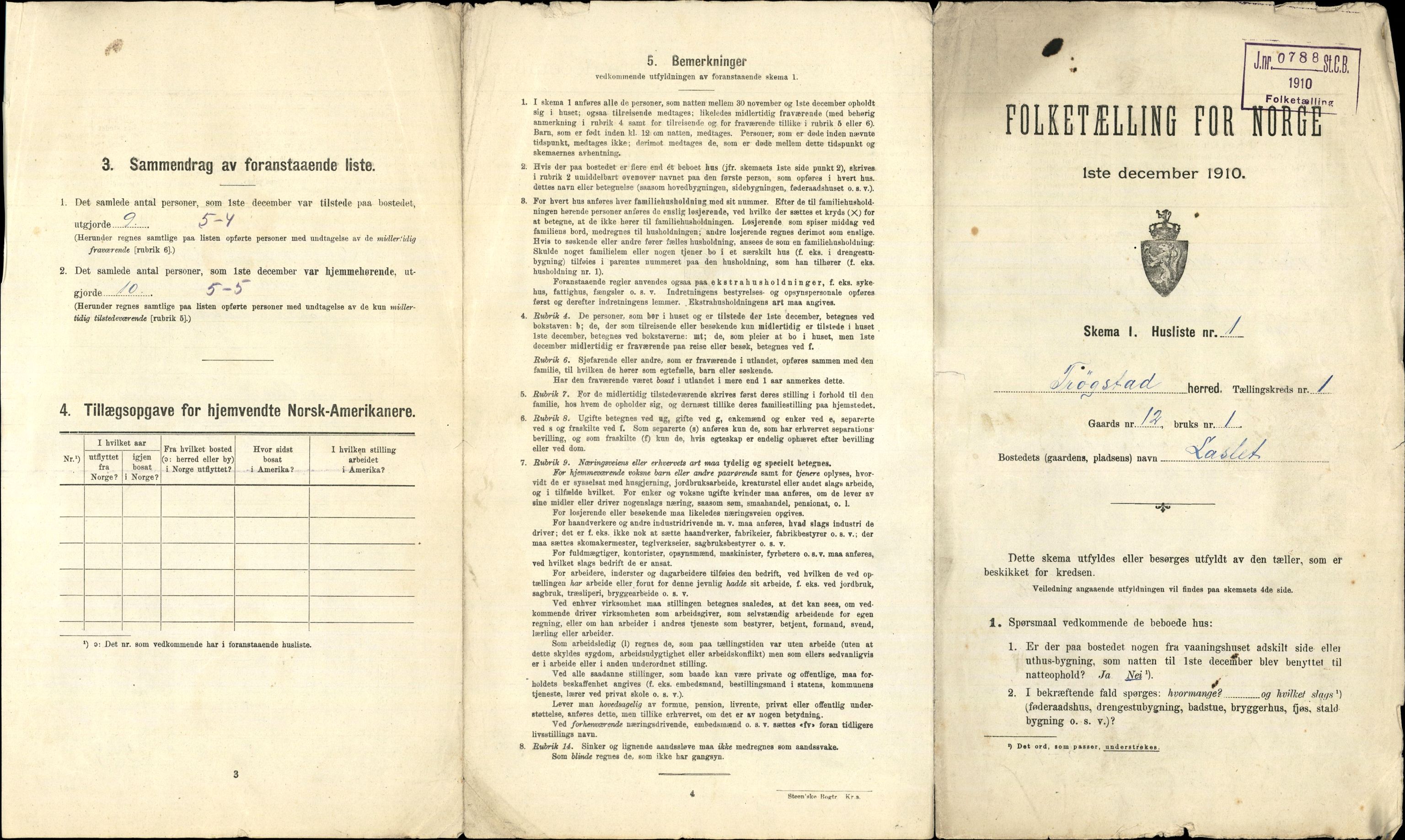 RA, 1910 census for Trøgstad, 1910, p. 31