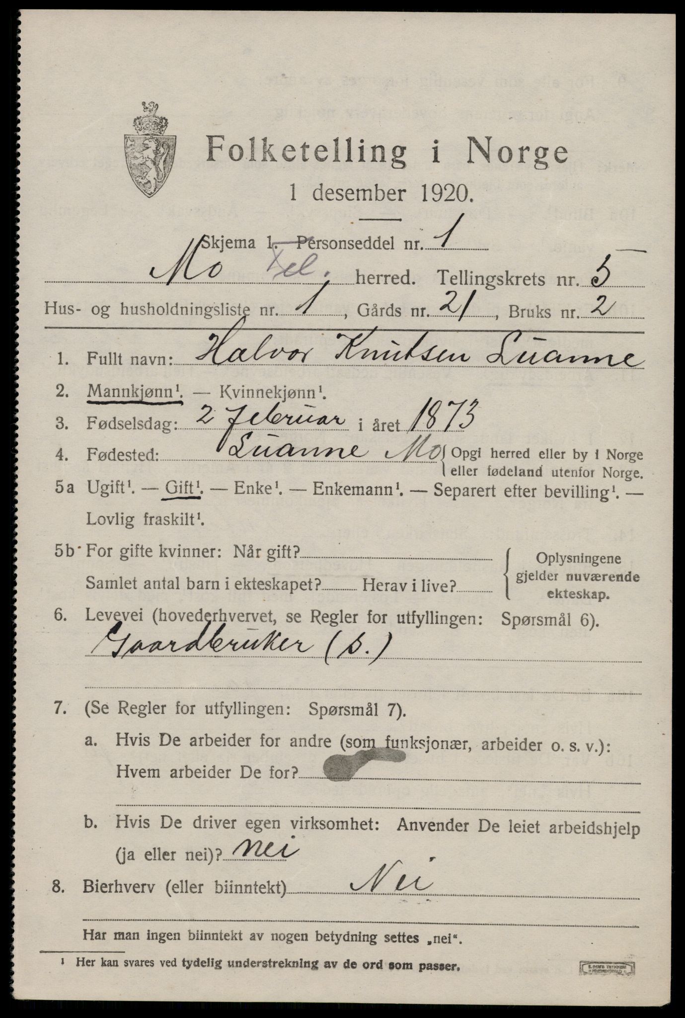 SAKO, 1920 census for Mo, 1920, p. 1994