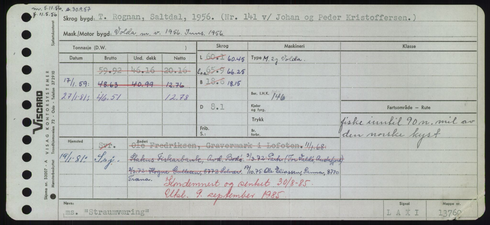 Sjøfartsdirektoratet med forløpere, Skipsmålingen, RA/S-1627/H/Hd/L0036: Fartøy, St, p. 615