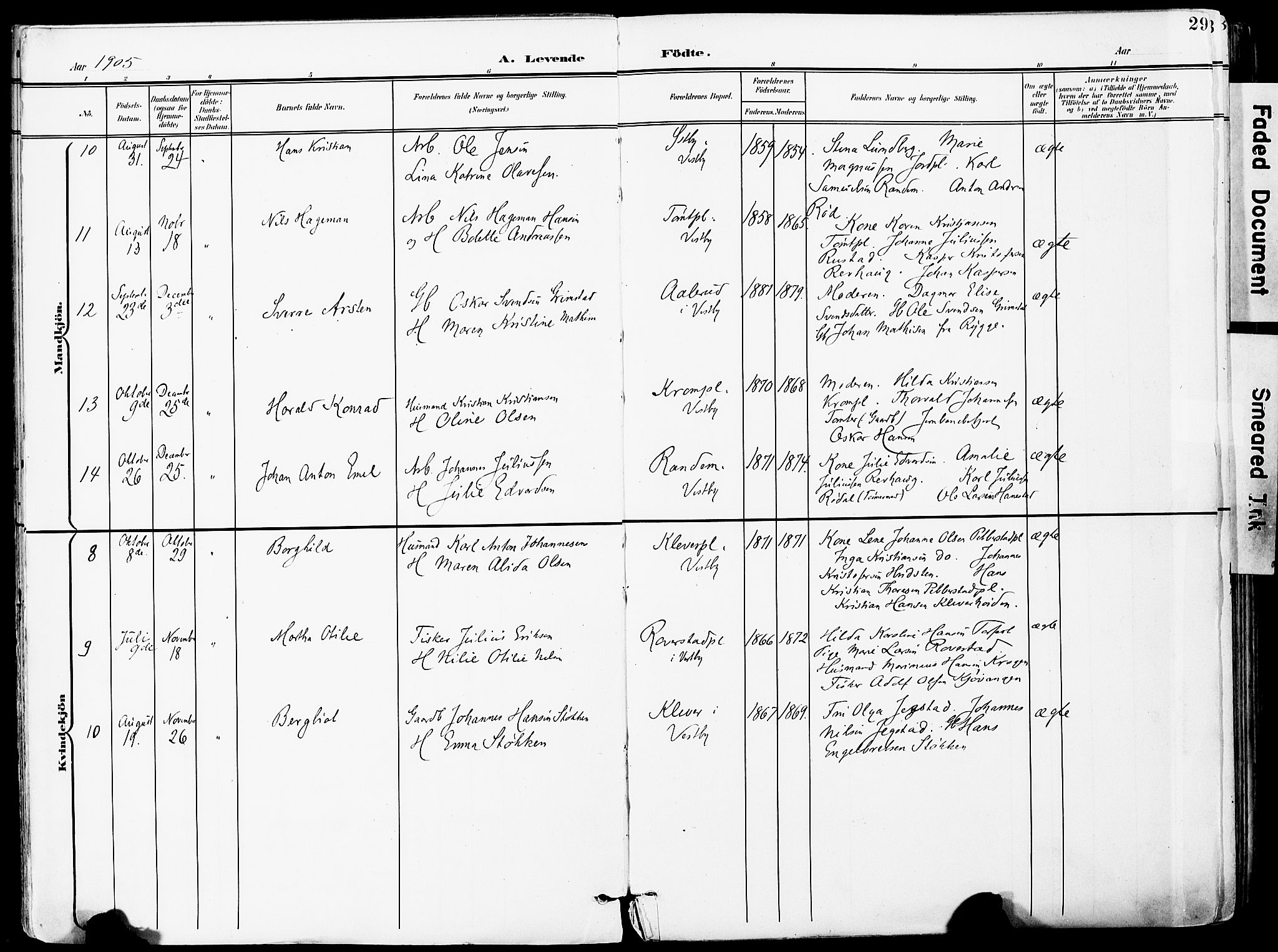 Vestby prestekontor Kirkebøker, AV/SAO-A-10893/F/Fa/L0010: Parish register (official) no. I 10, 1900-1926, p. 29