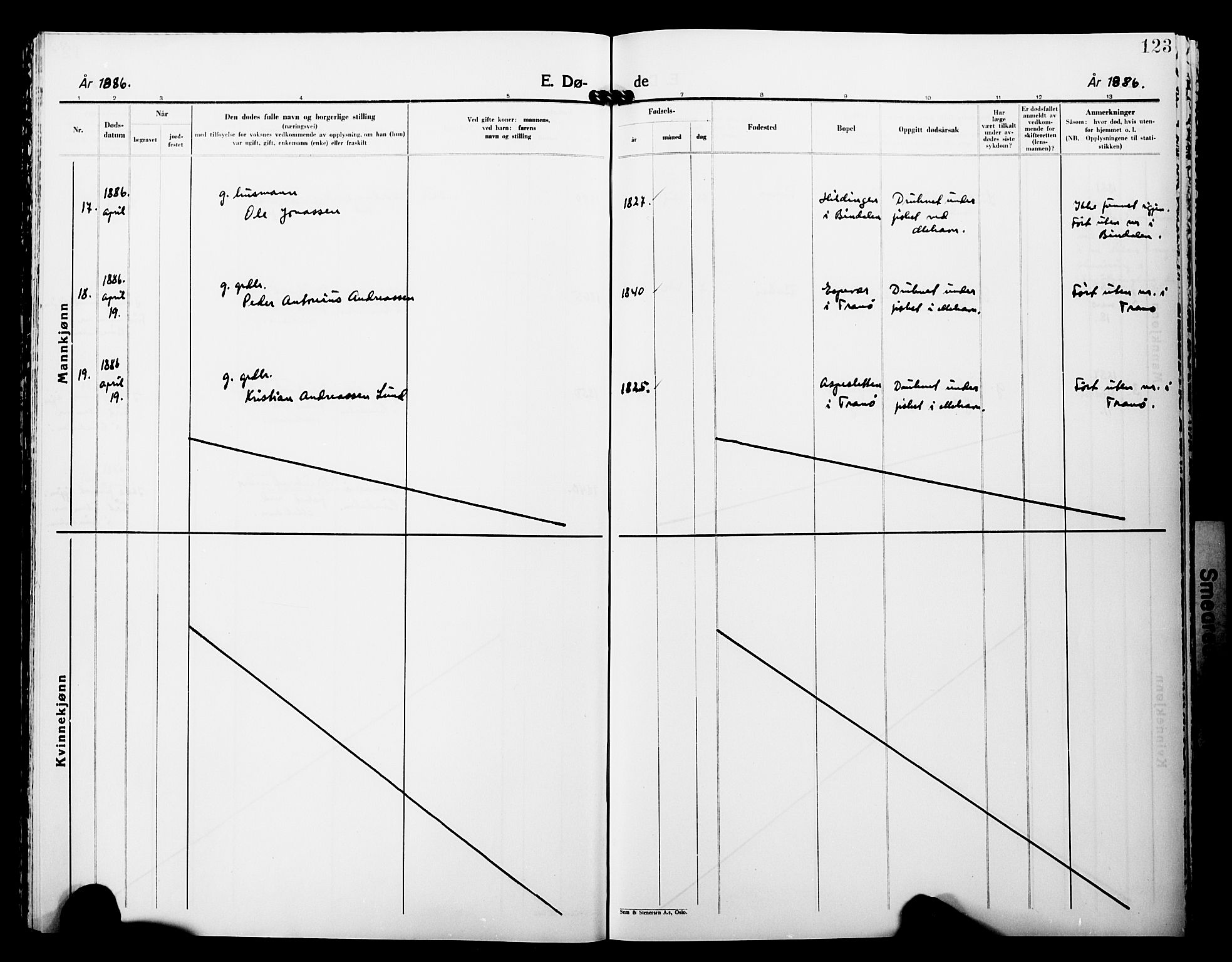 Lebesby sokneprestkontor, AV/SATØ-S-1353/H/Ha/L0005kirke: Parish register (official) no. 5, 1870-1902, p. 123