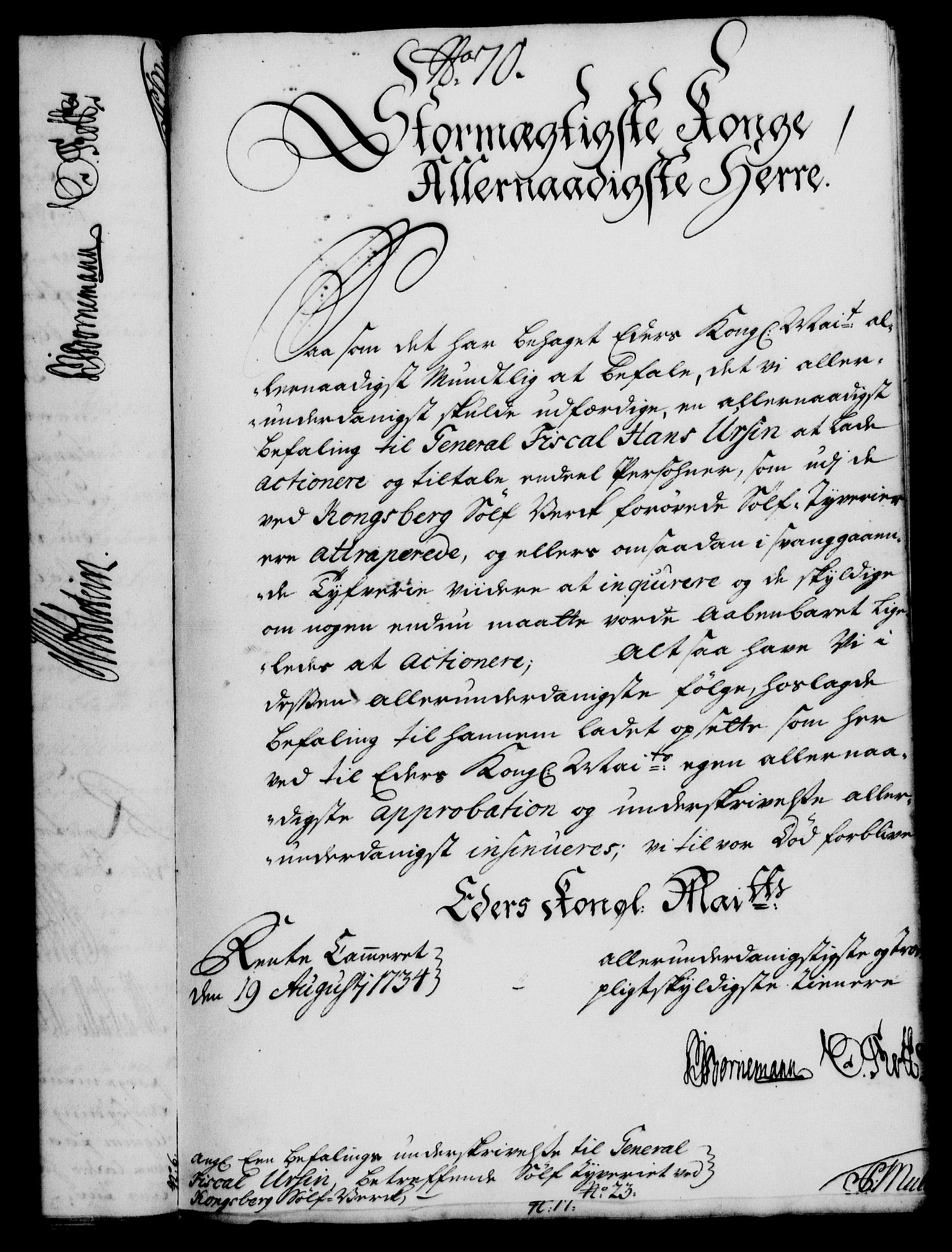 Rentekammeret, Kammerkanselliet, RA/EA-3111/G/Gf/Gfa/L0017: Norsk relasjons- og resolusjonsprotokoll (merket RK 52.17), 1734, p. 369